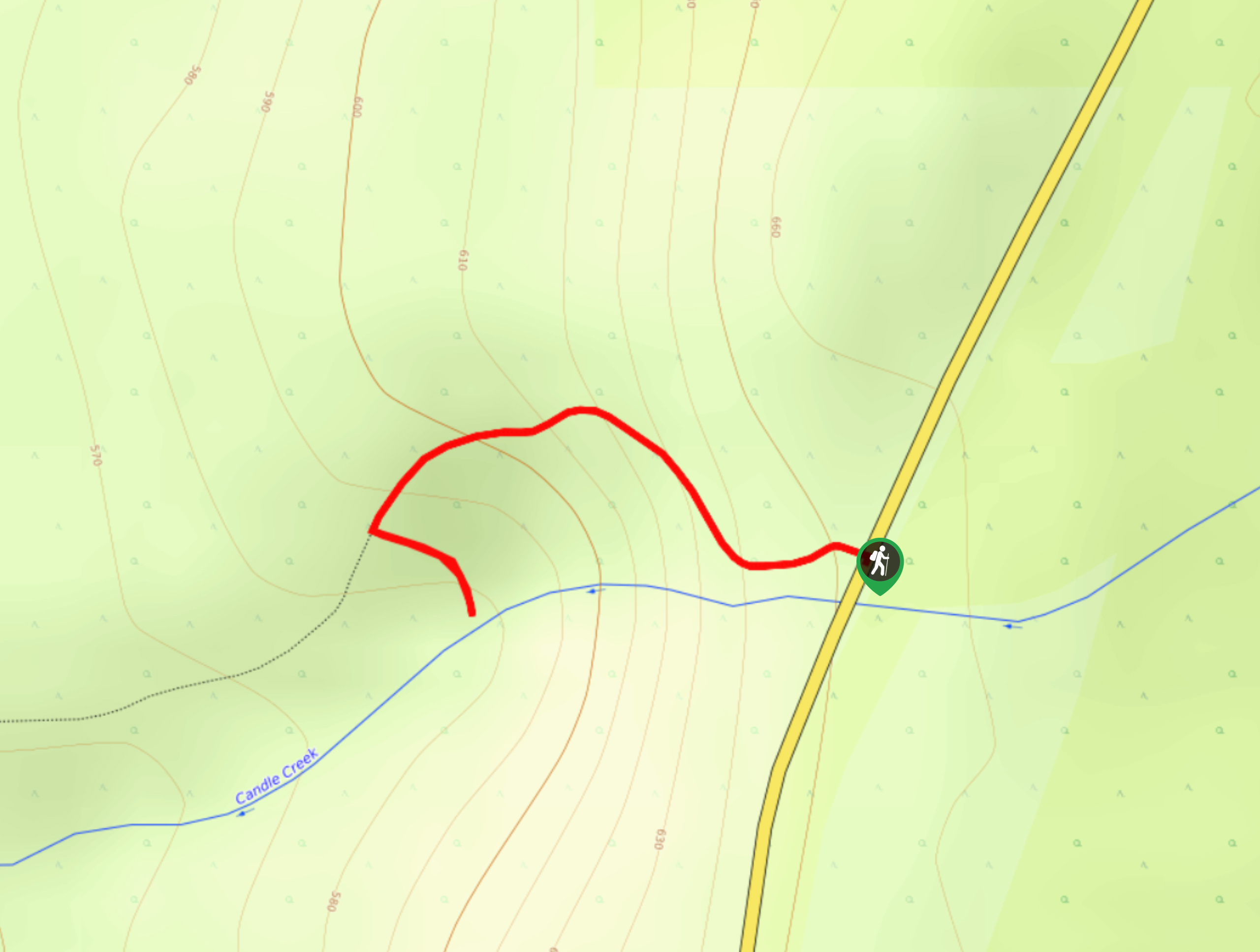 Triple Decker Falls Trail Map