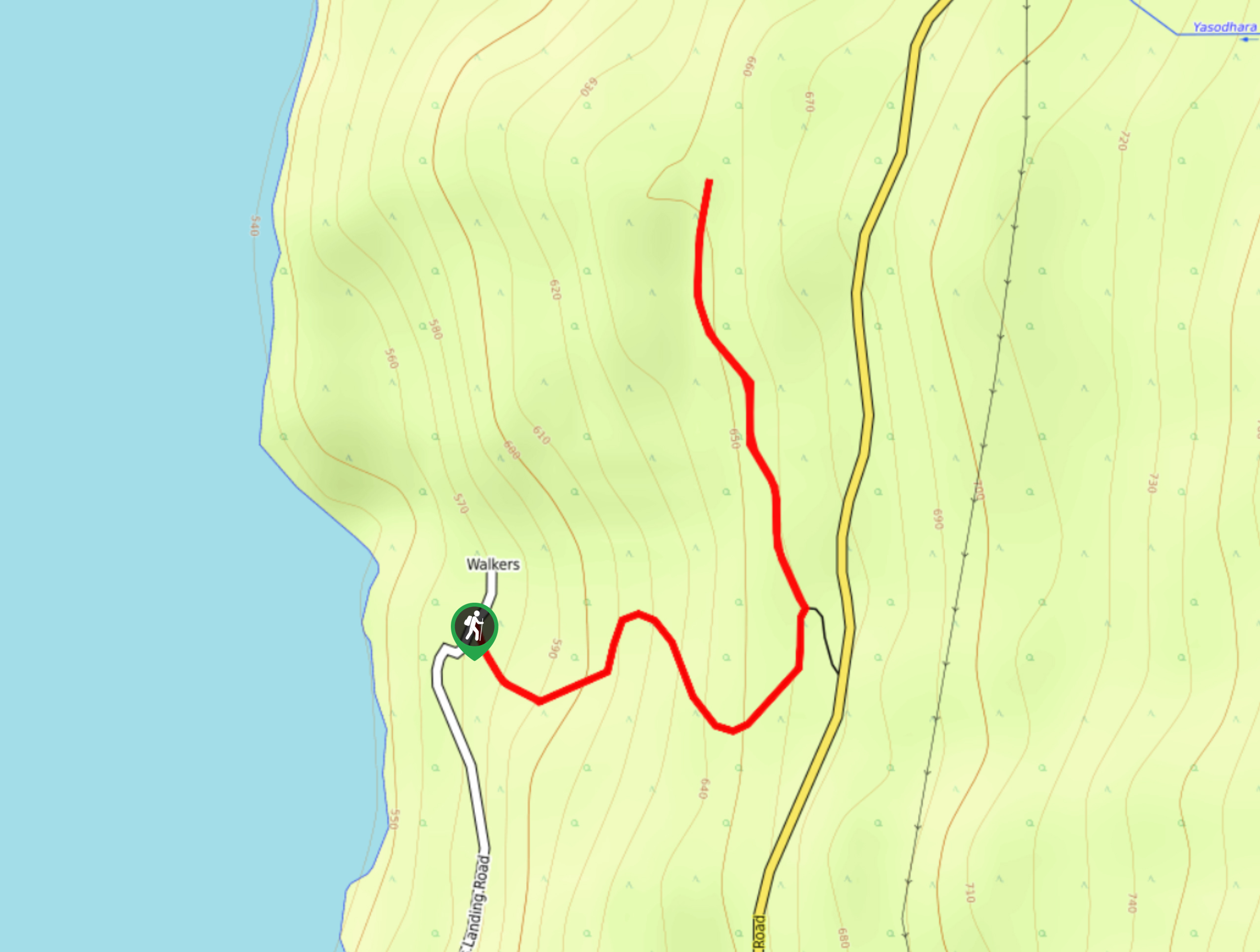 Easter Rock Trail Map