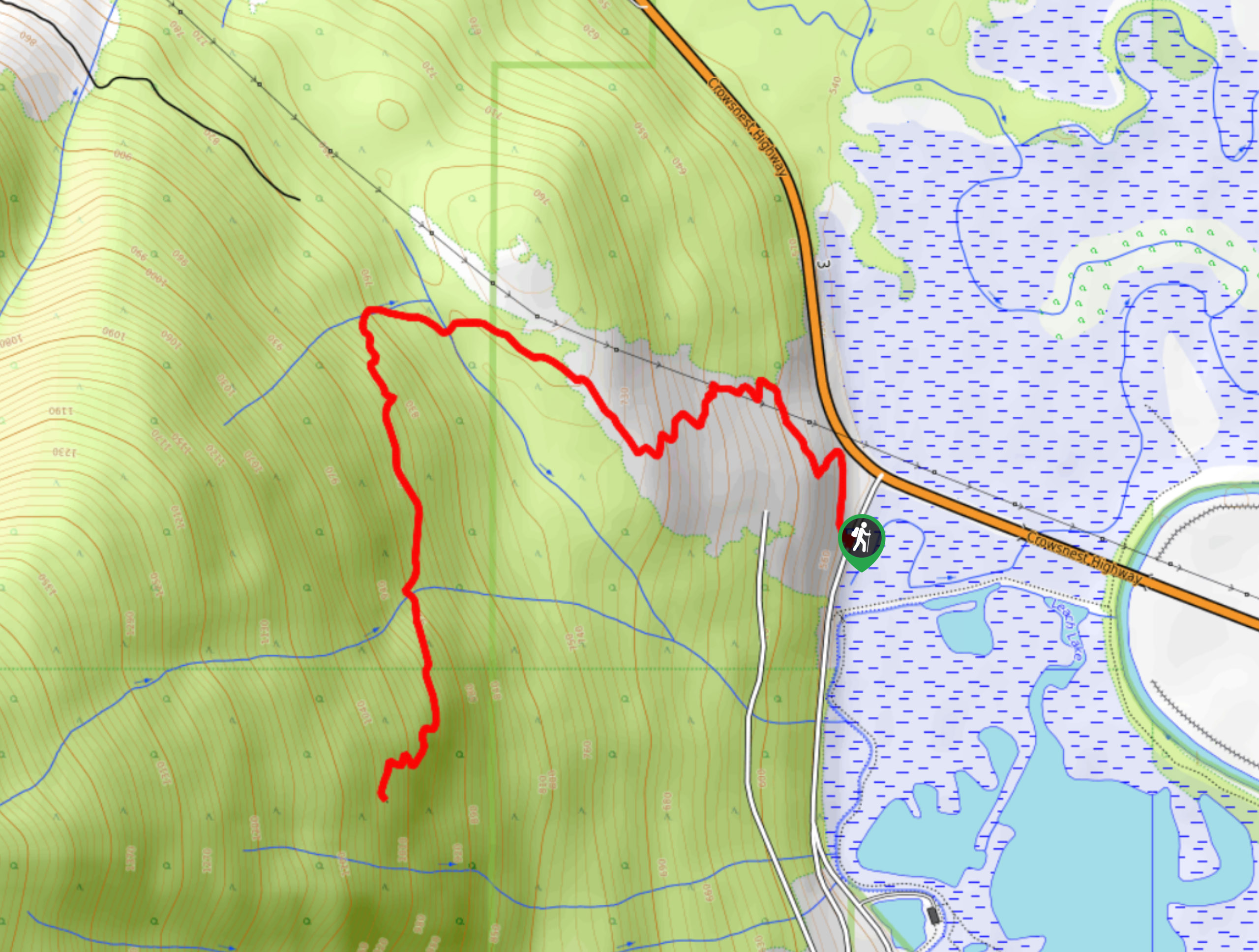 Mount Creston Trail Map