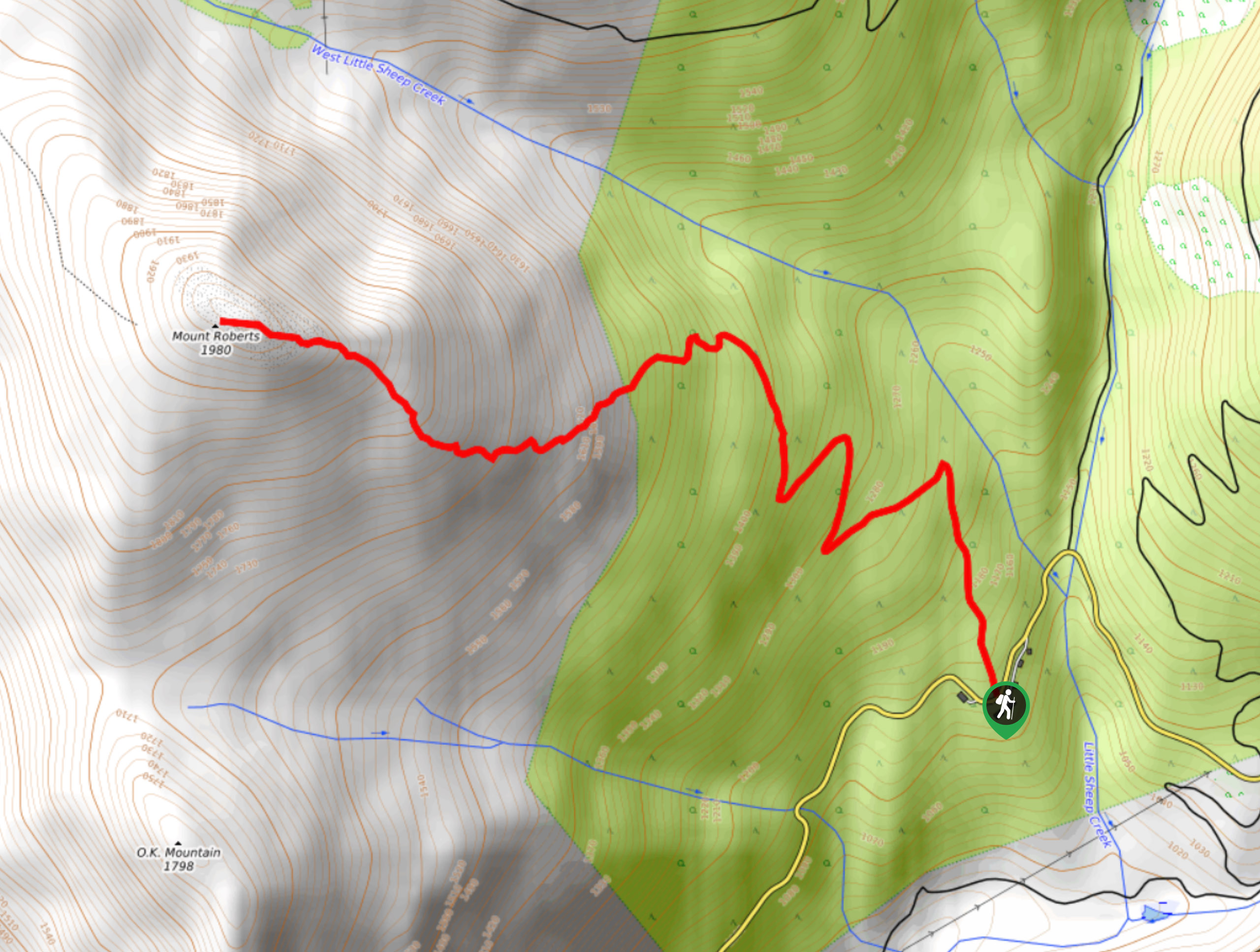 Mount Roberts Trail Map