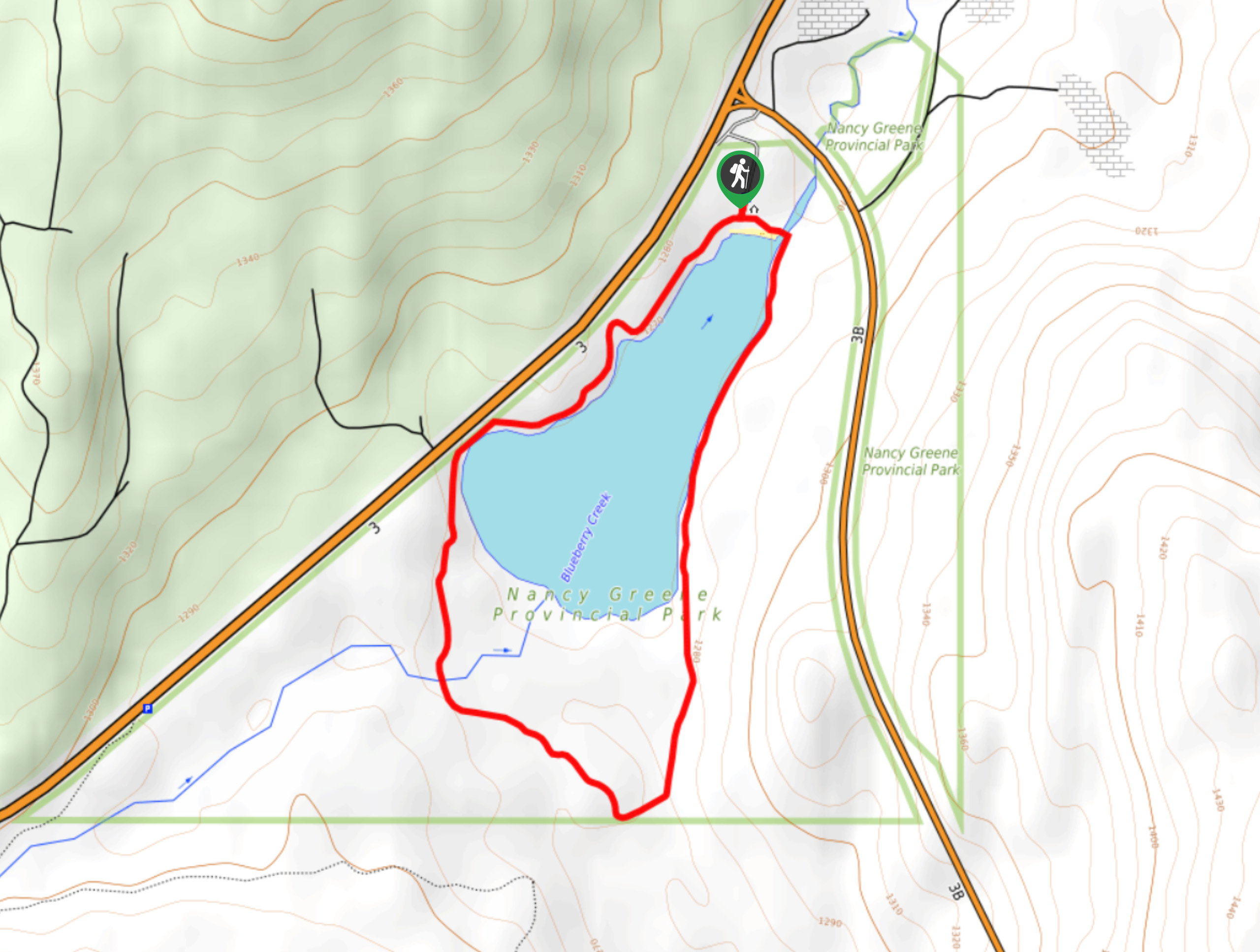 Nancy Greene Lake Loop Map