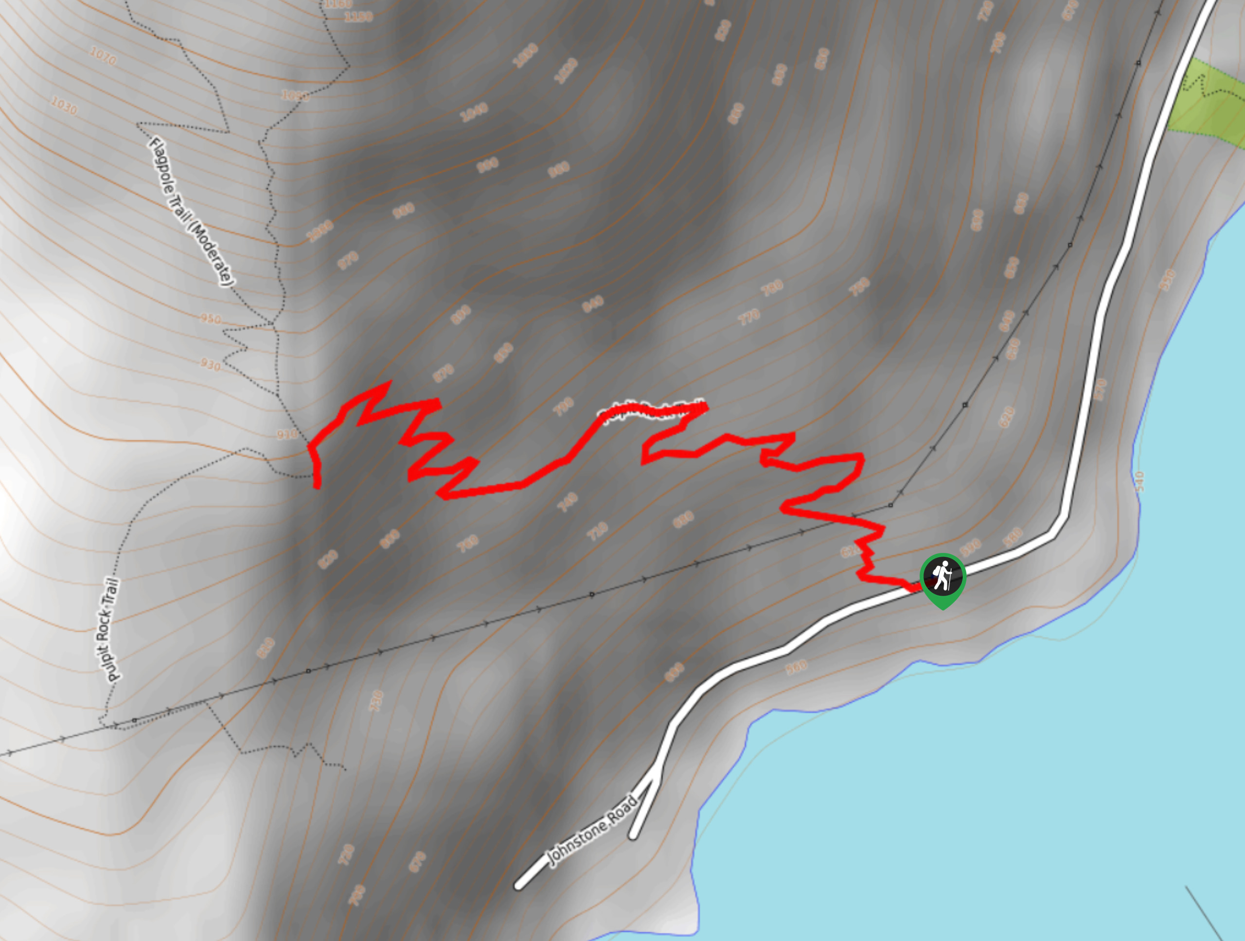 Pulpit Rock Hike Map