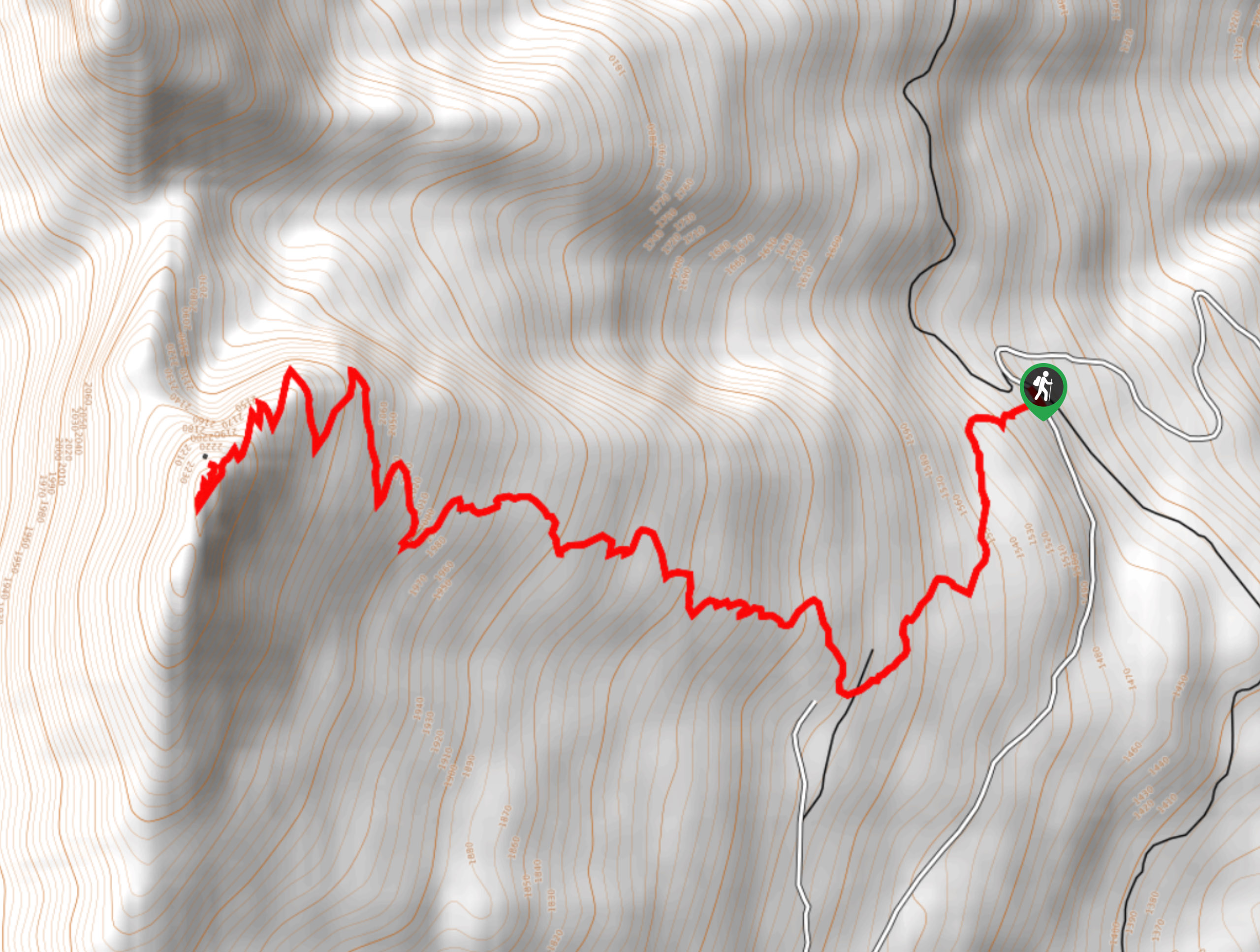 Saddle Mountain Lookout Map