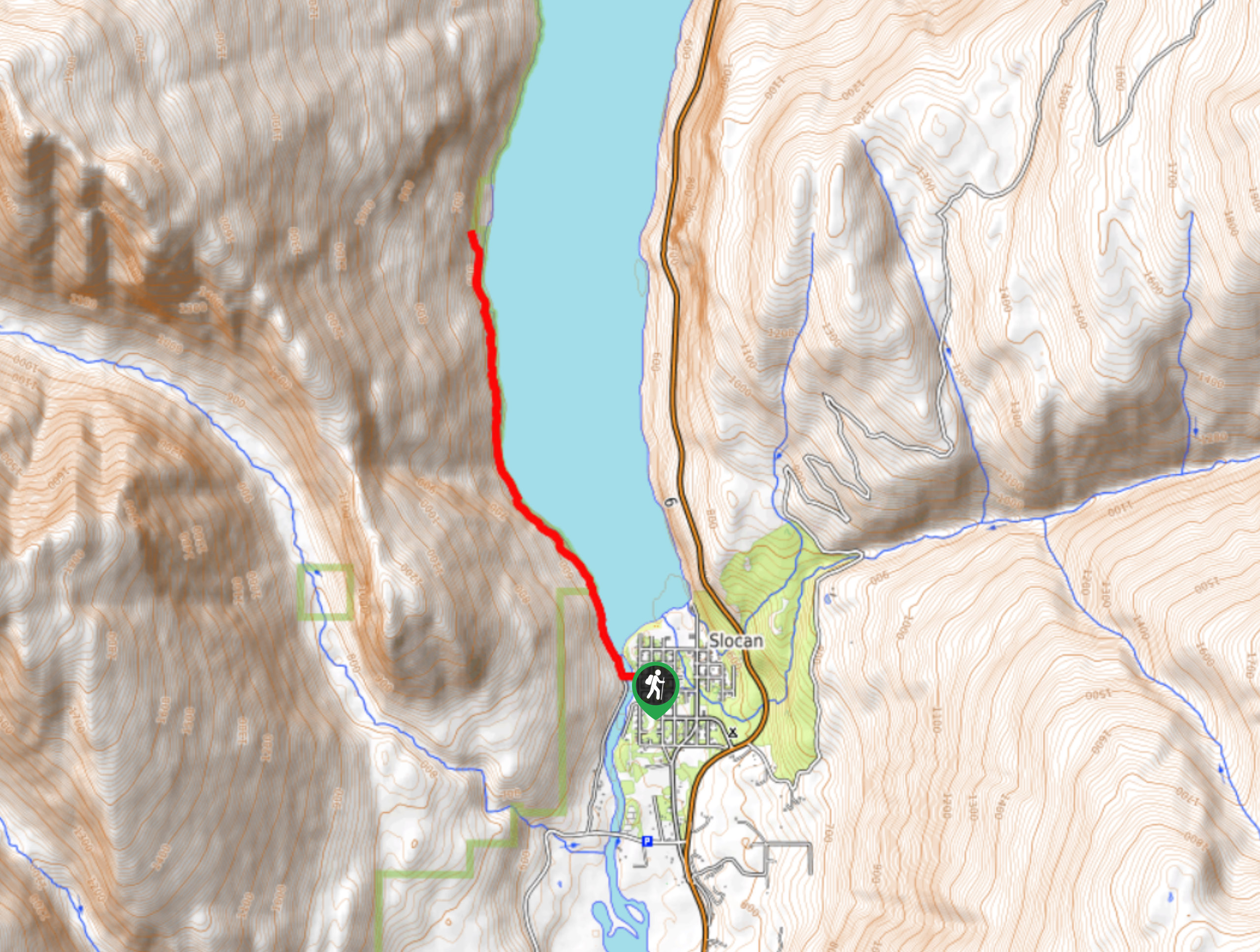 Slocan-Evans Trail Map