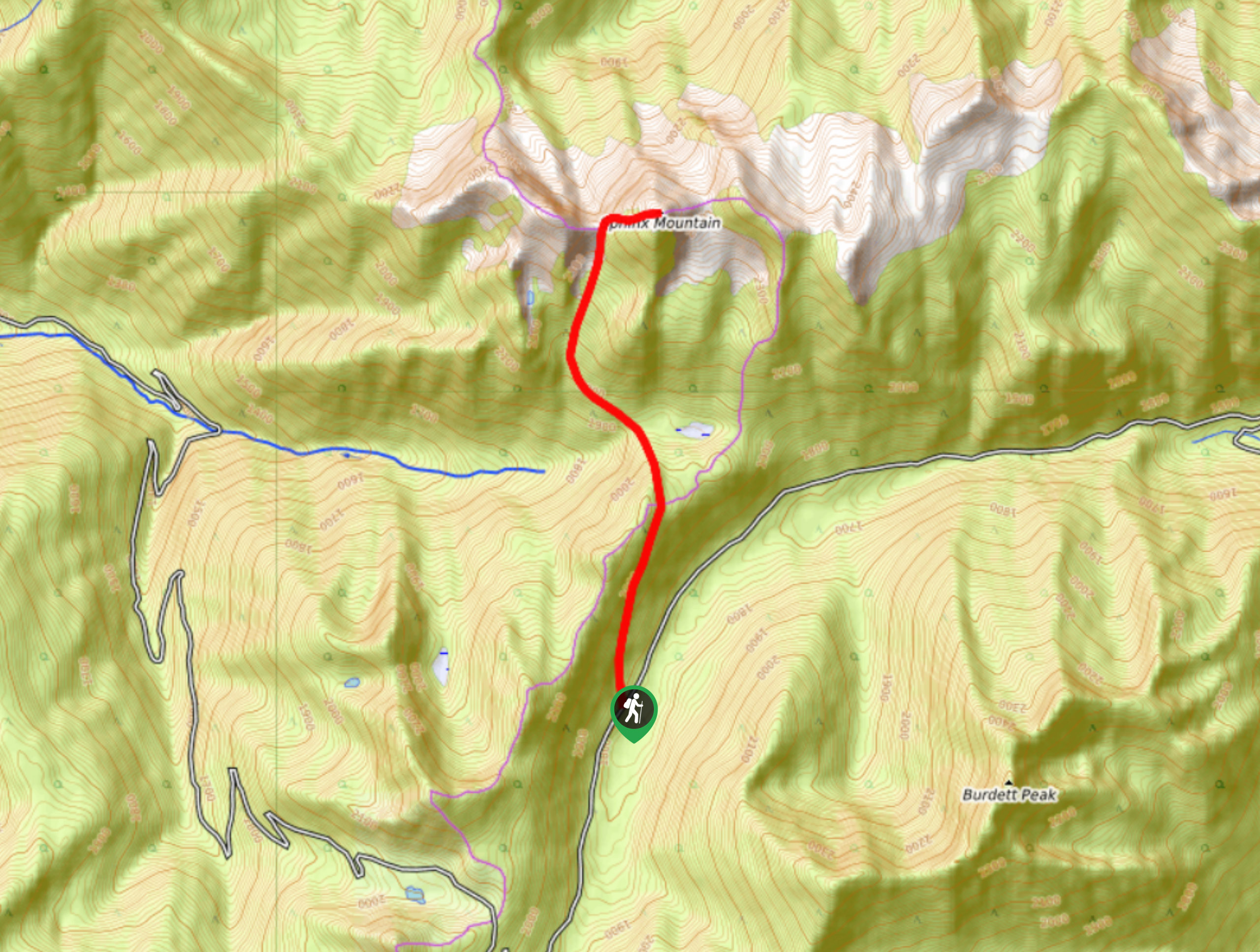 Sphinx Mountain Trail Map