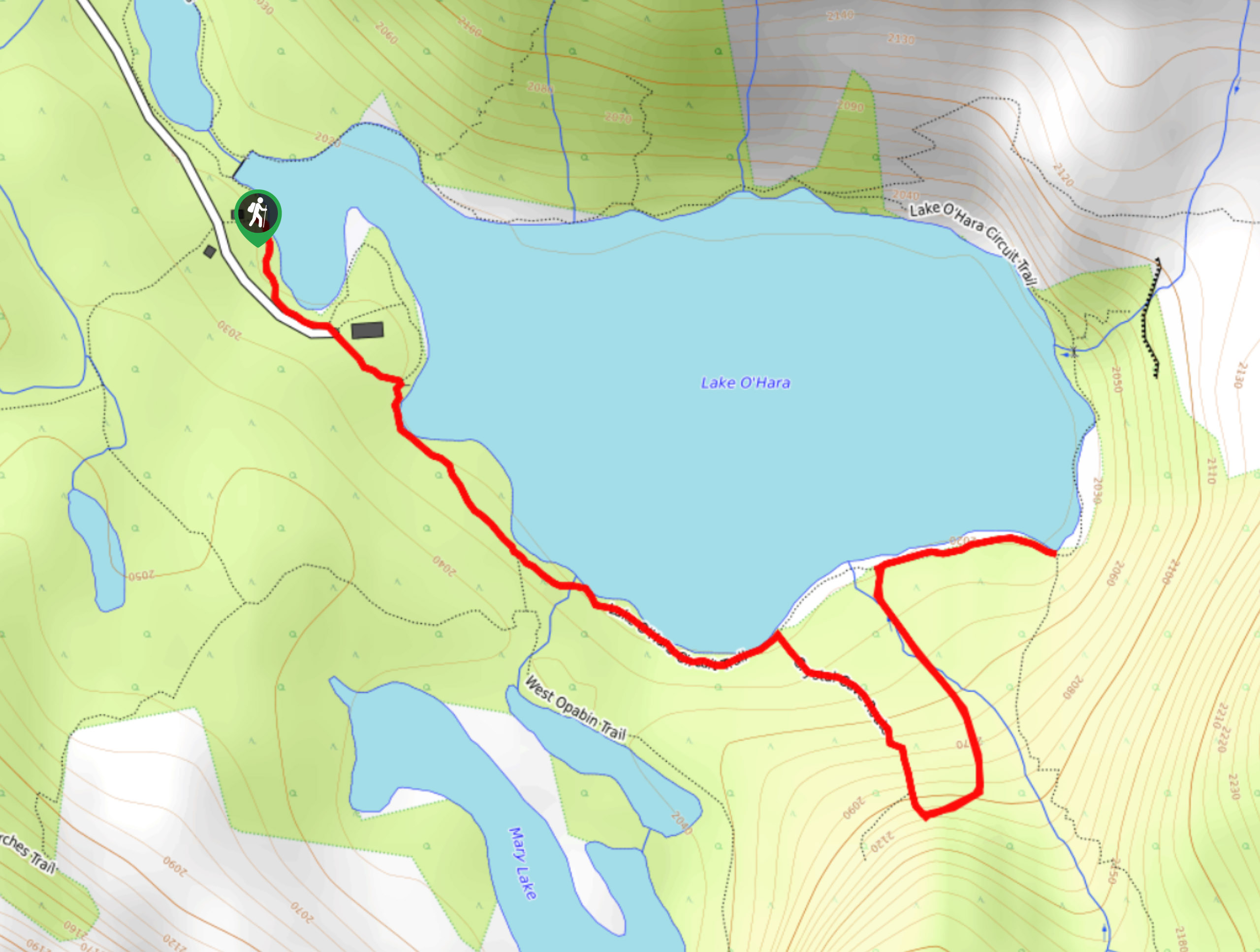 Crystal Caves Hike Map