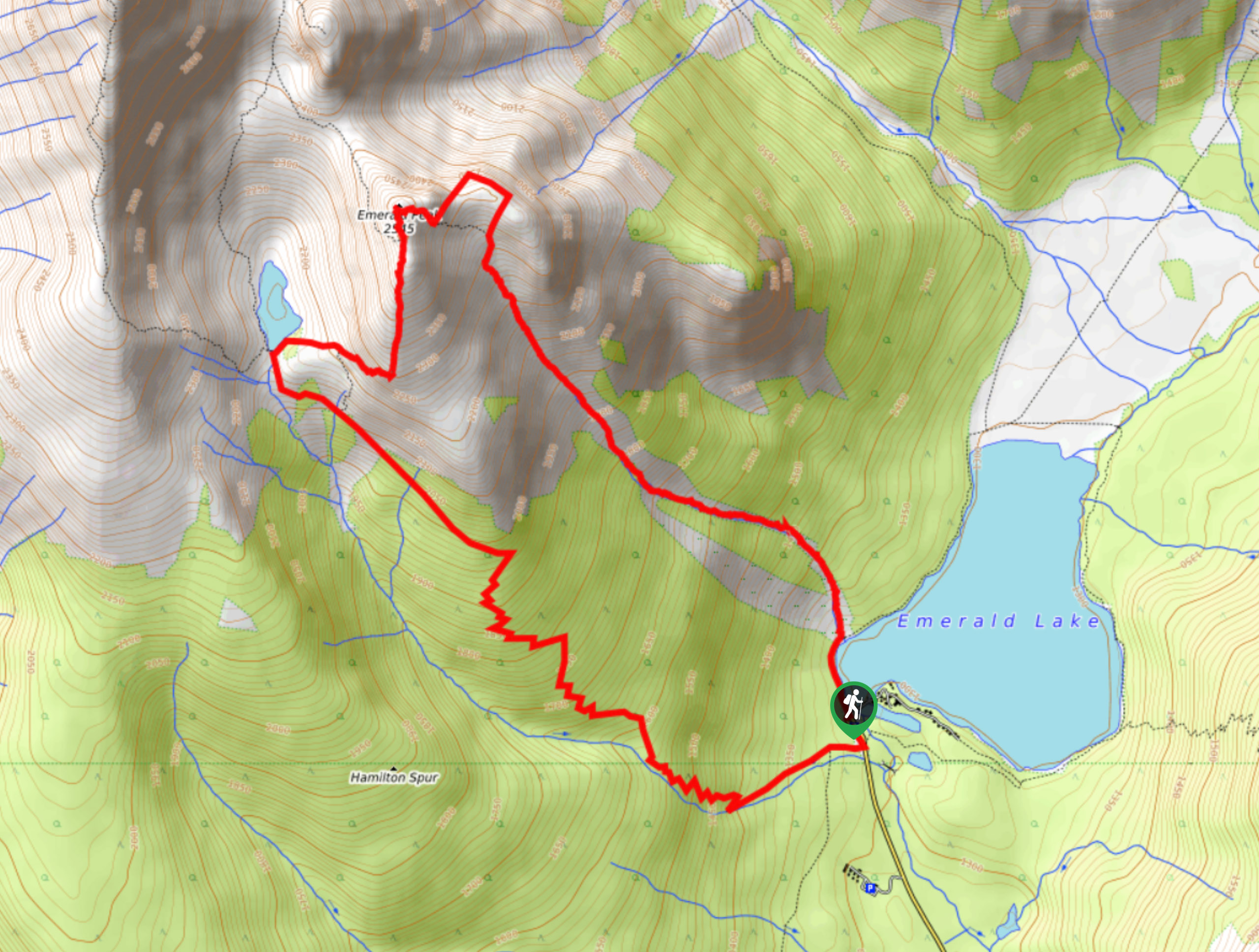 Emerald Peak Loop Map