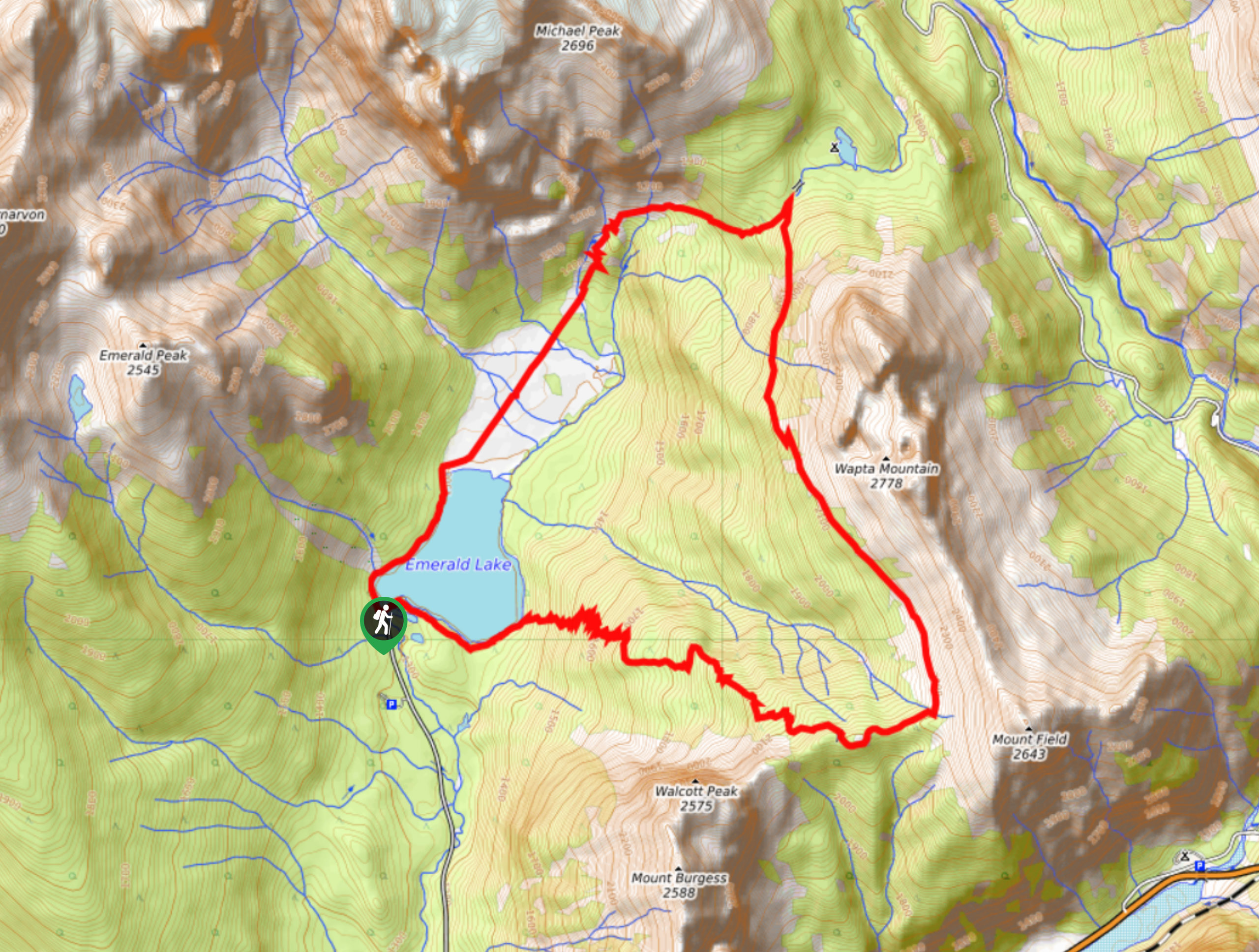 Emerald Triangle Hike Map