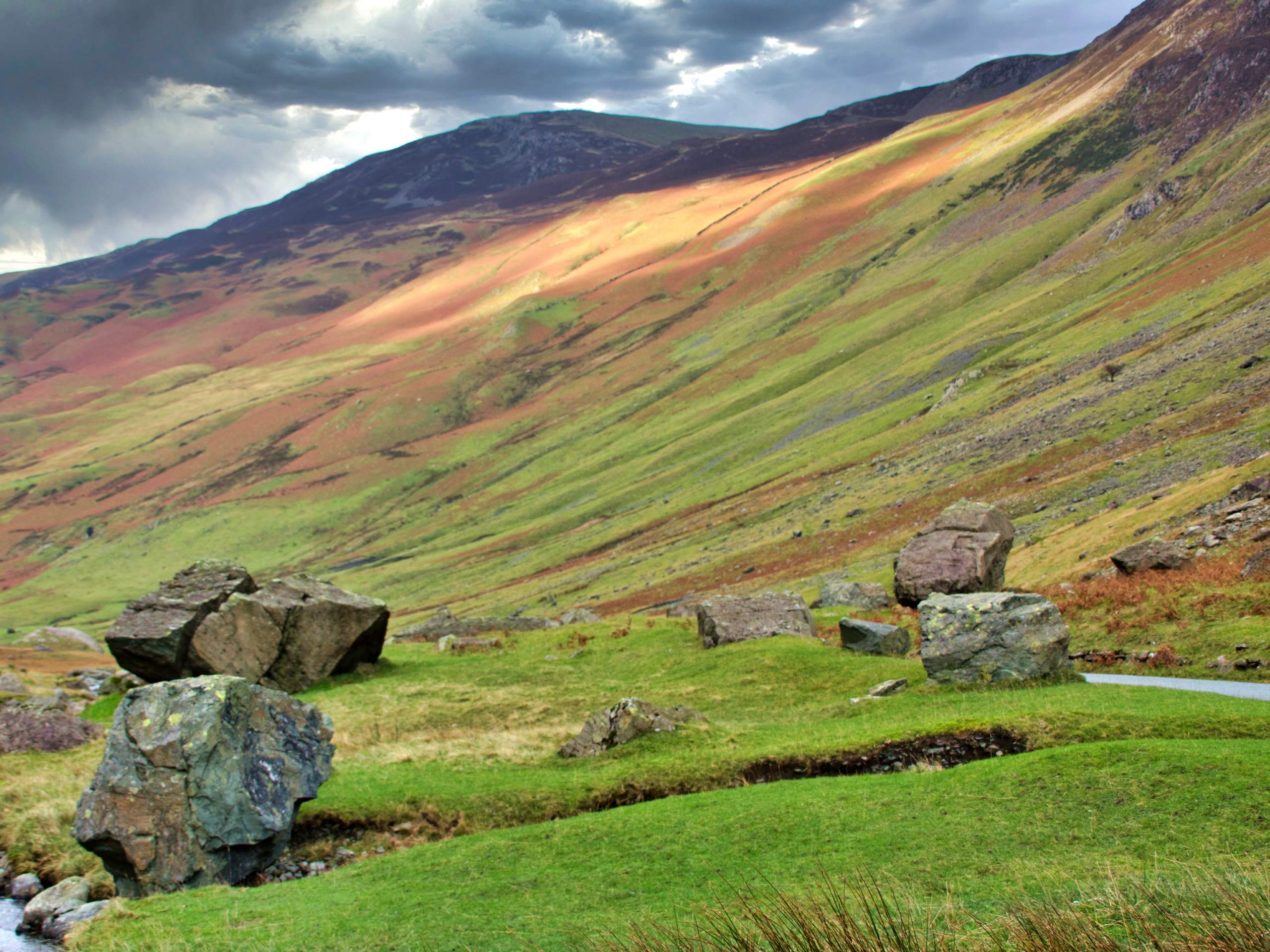 Keswick to Honister Pass via Lodore Falls Walking Route