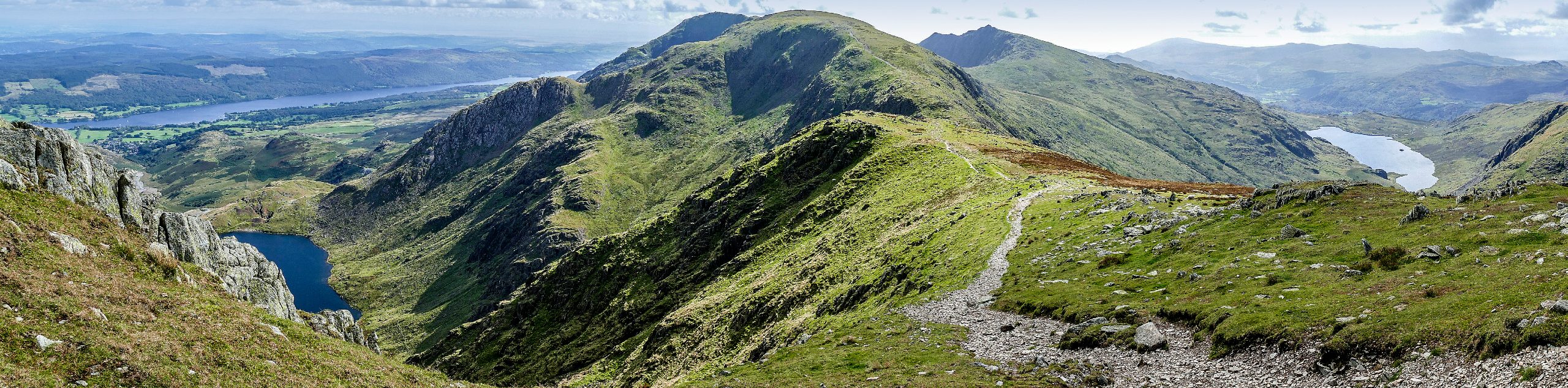 Old Man of Coniston, Swirl How, and Wetherlam Circular Walk Map