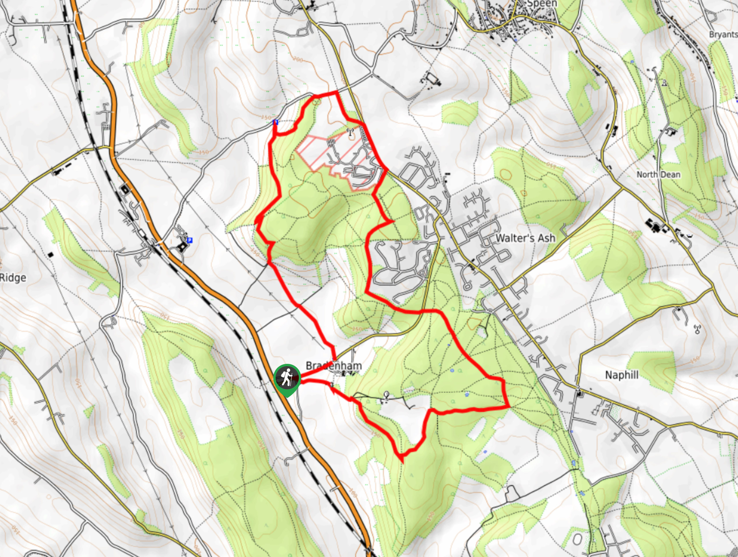 Great Cookshall Wood Walk Map