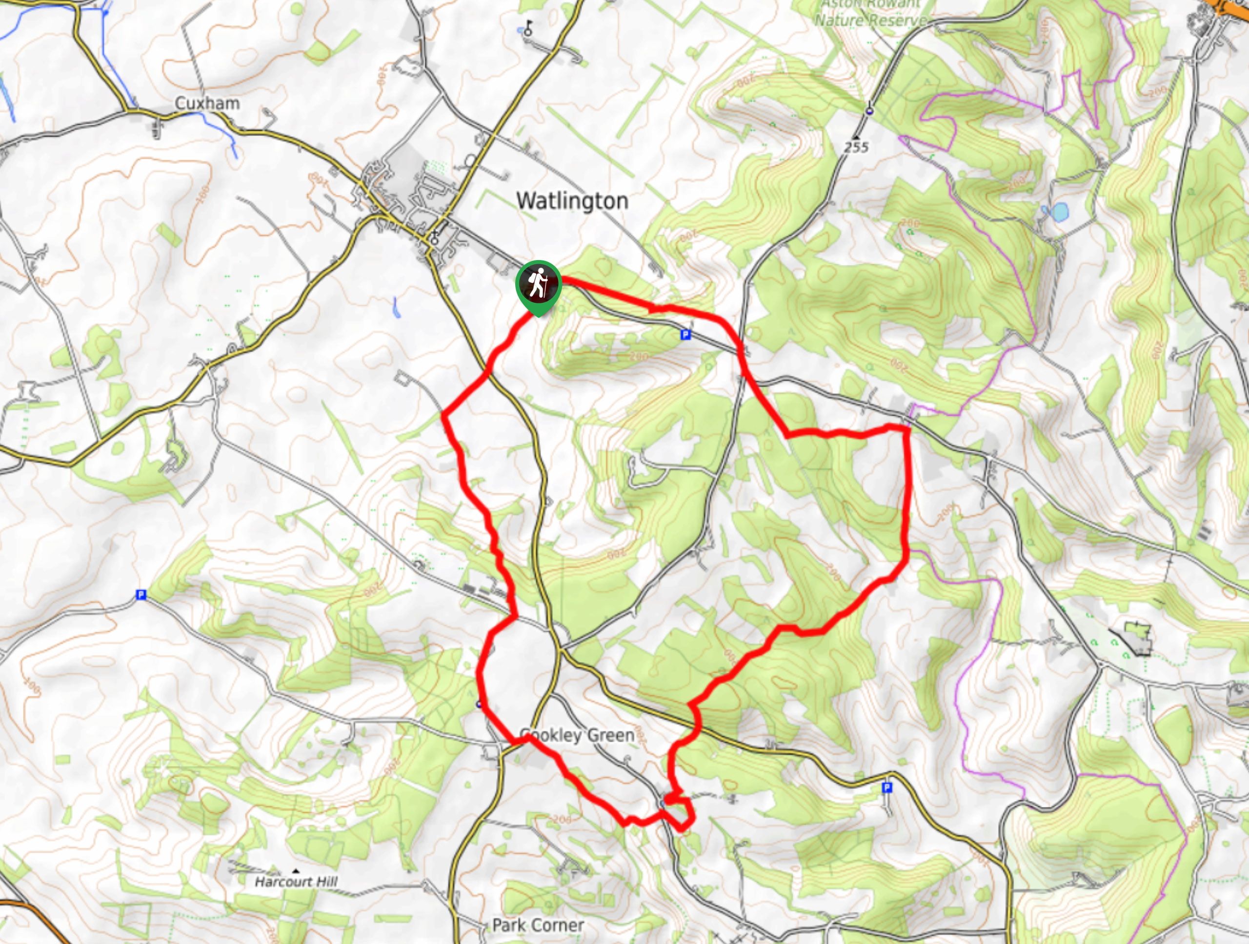 Oxfordshire Circular from White Mark Farm Map