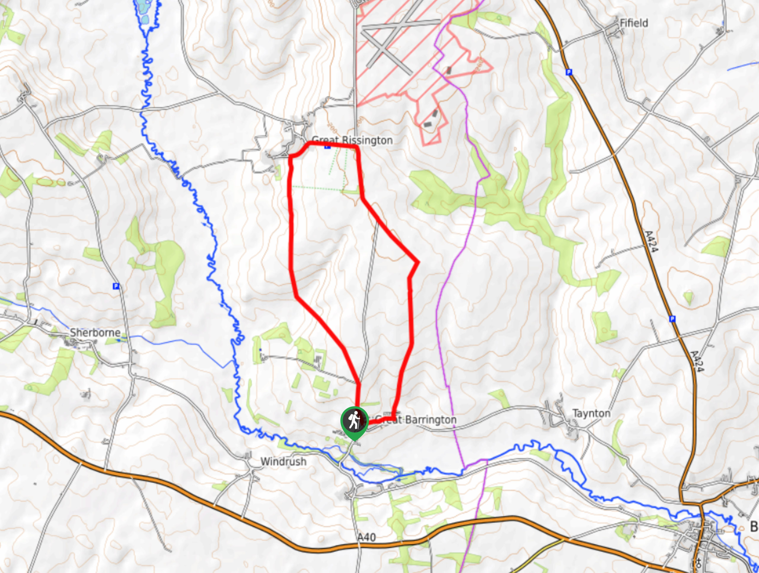 Great Barrington Circular Walk Map