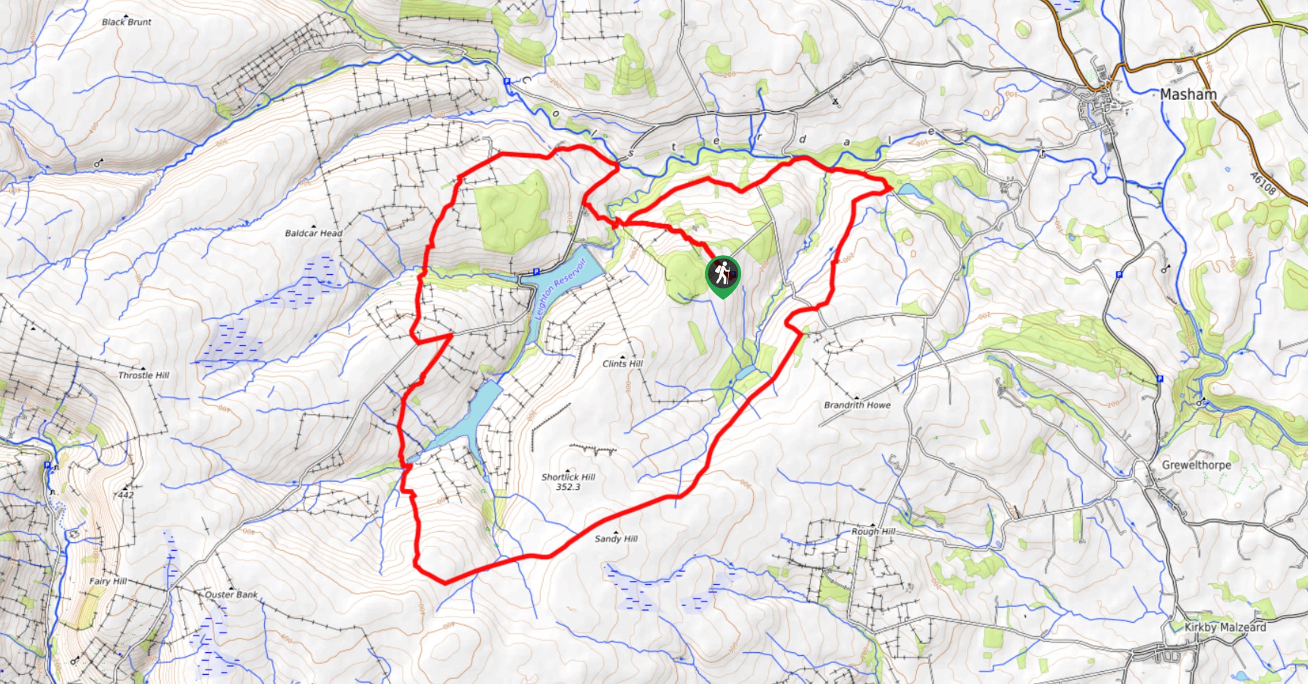 Swinton Bivouac Walk Map