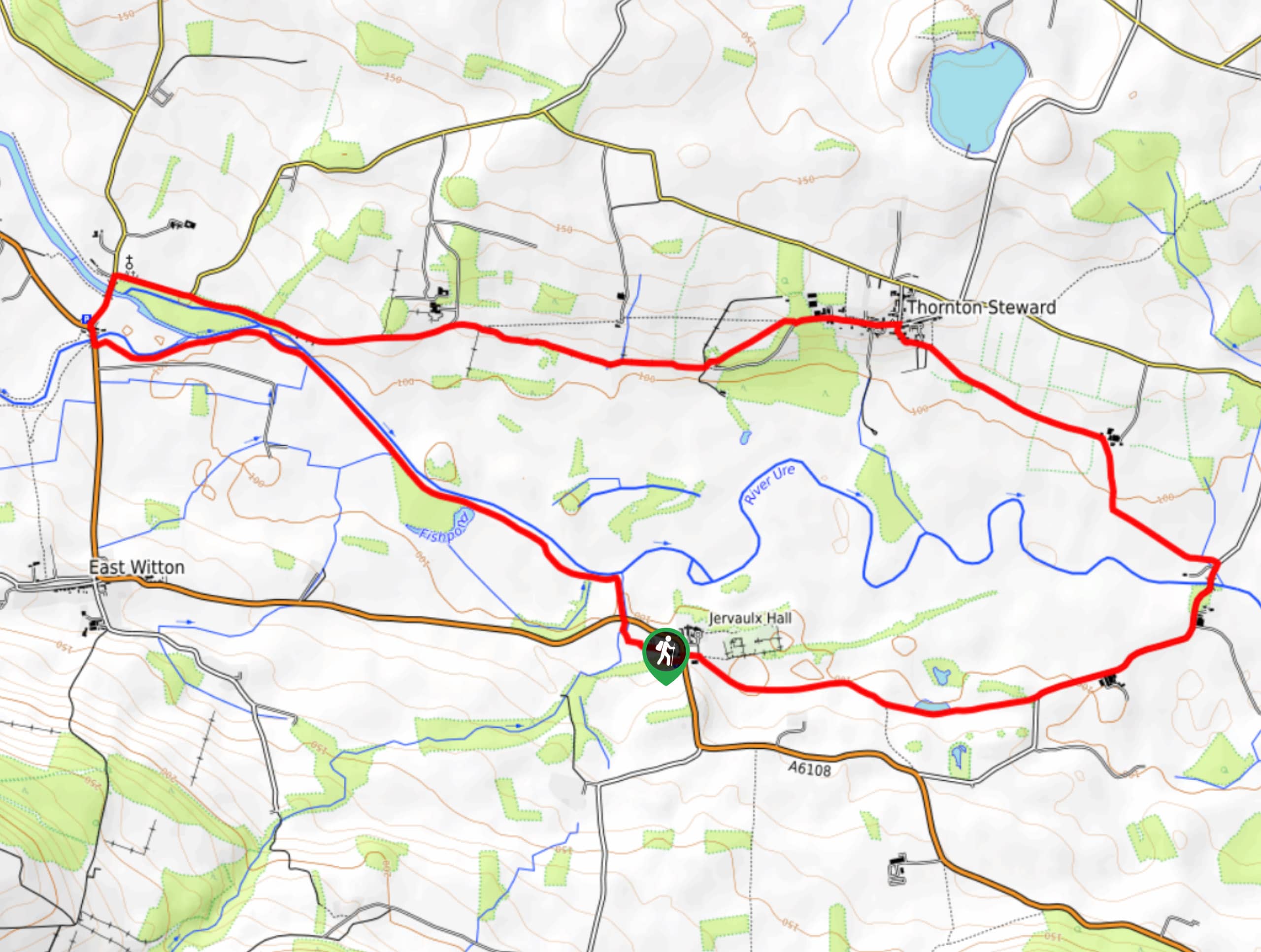 Thornton Steward Circular Walk Map