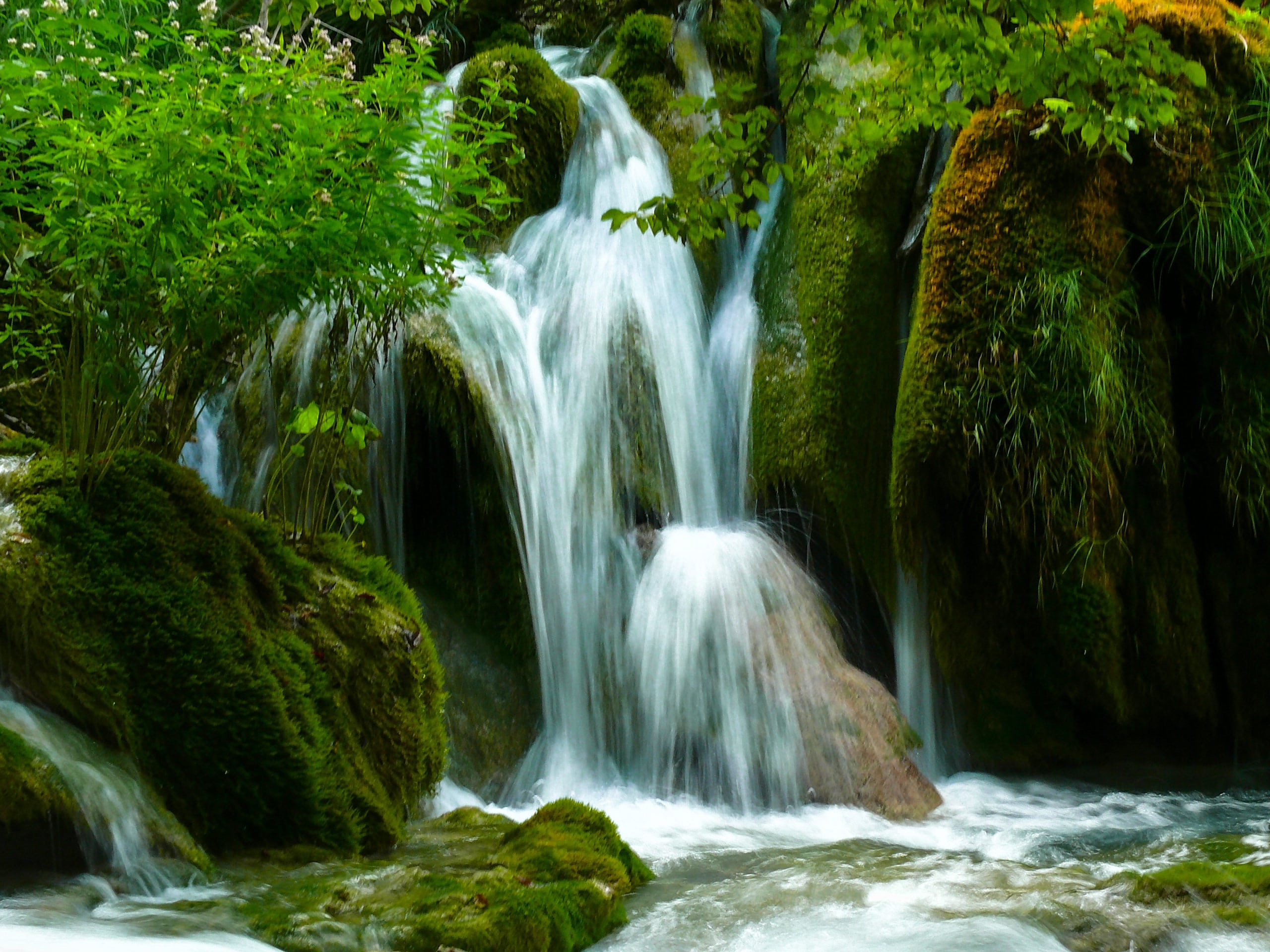 Natural waterfalls in Plitvice National Park Croatia