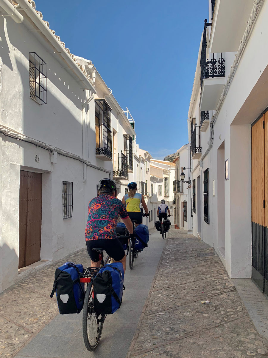 Cycle touring through Zuheros