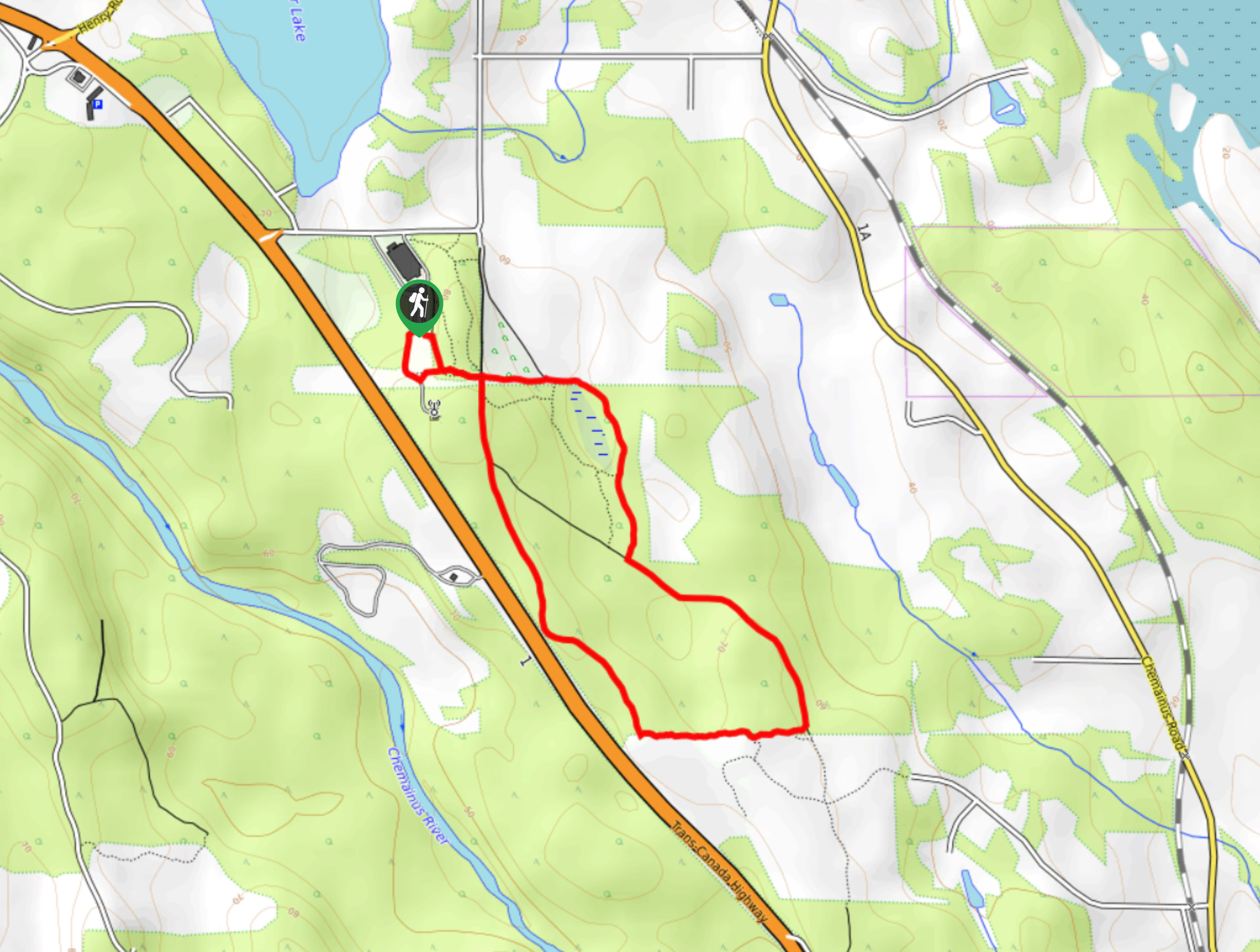 Fuller Lake Arena Grounds Trail Map