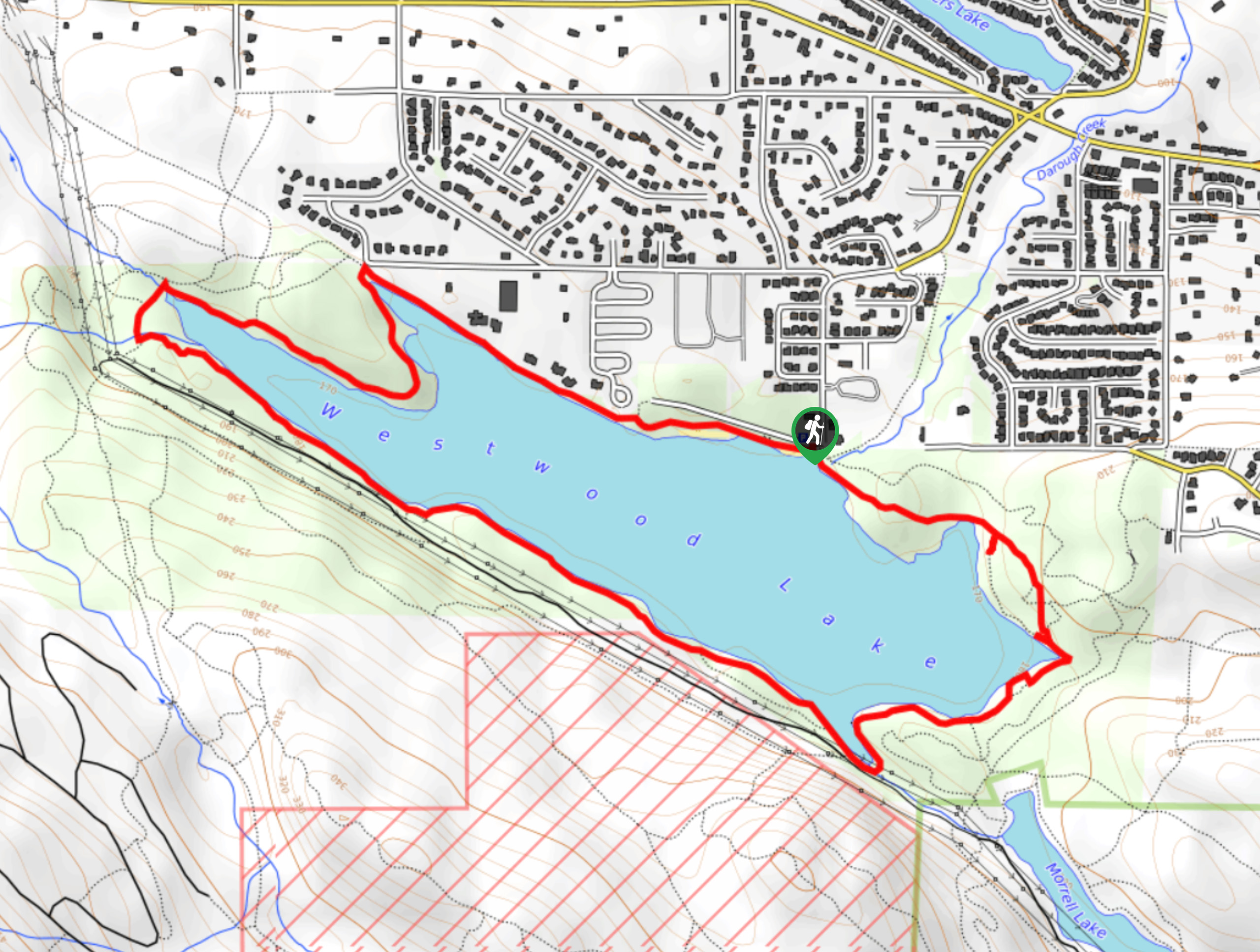 Westwood Lake Trail Map