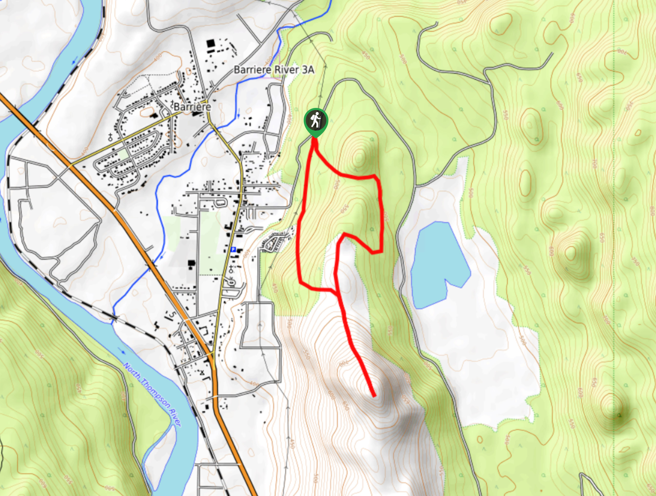 Armour Mountain Trail Map