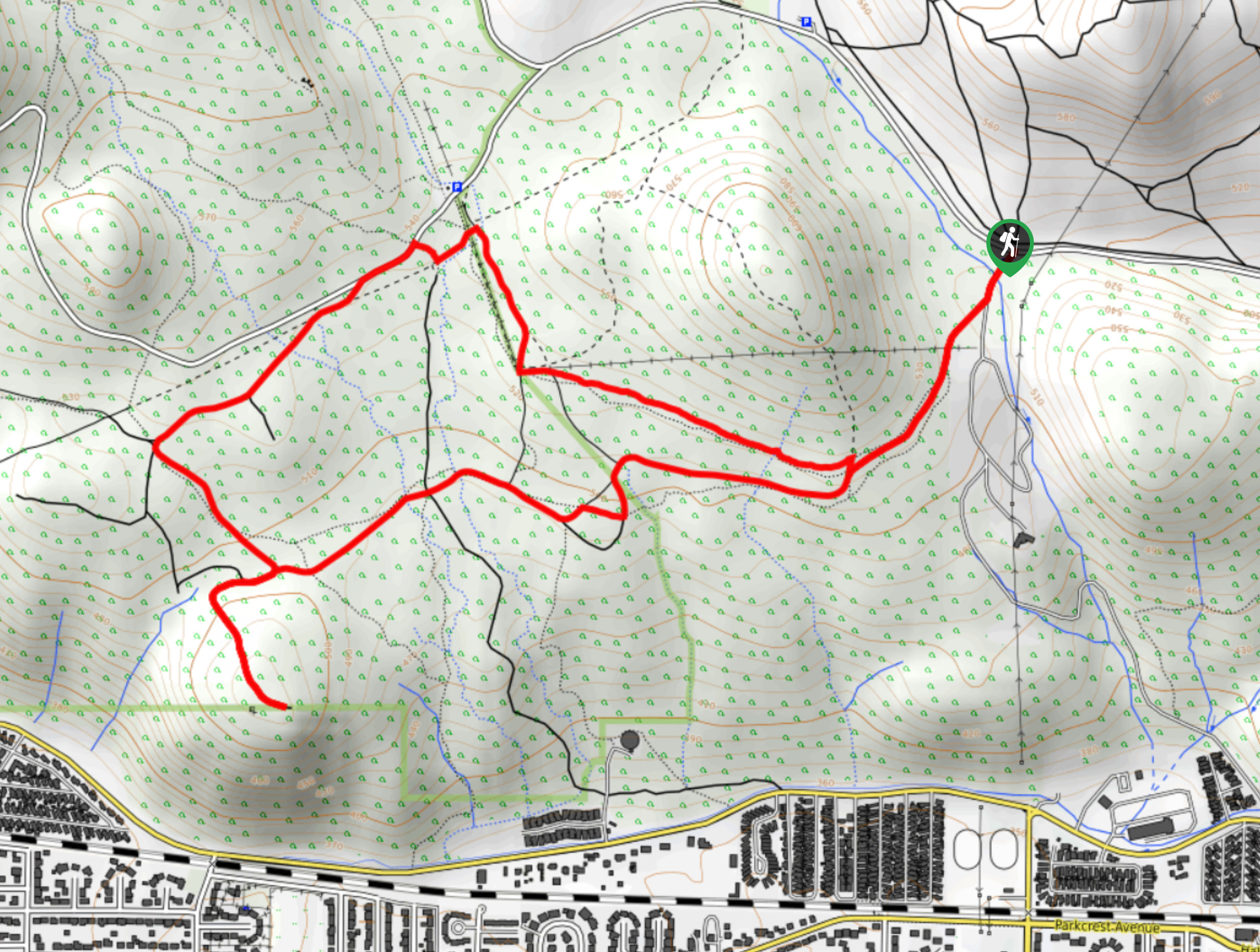 Beacon Hill Trail Map