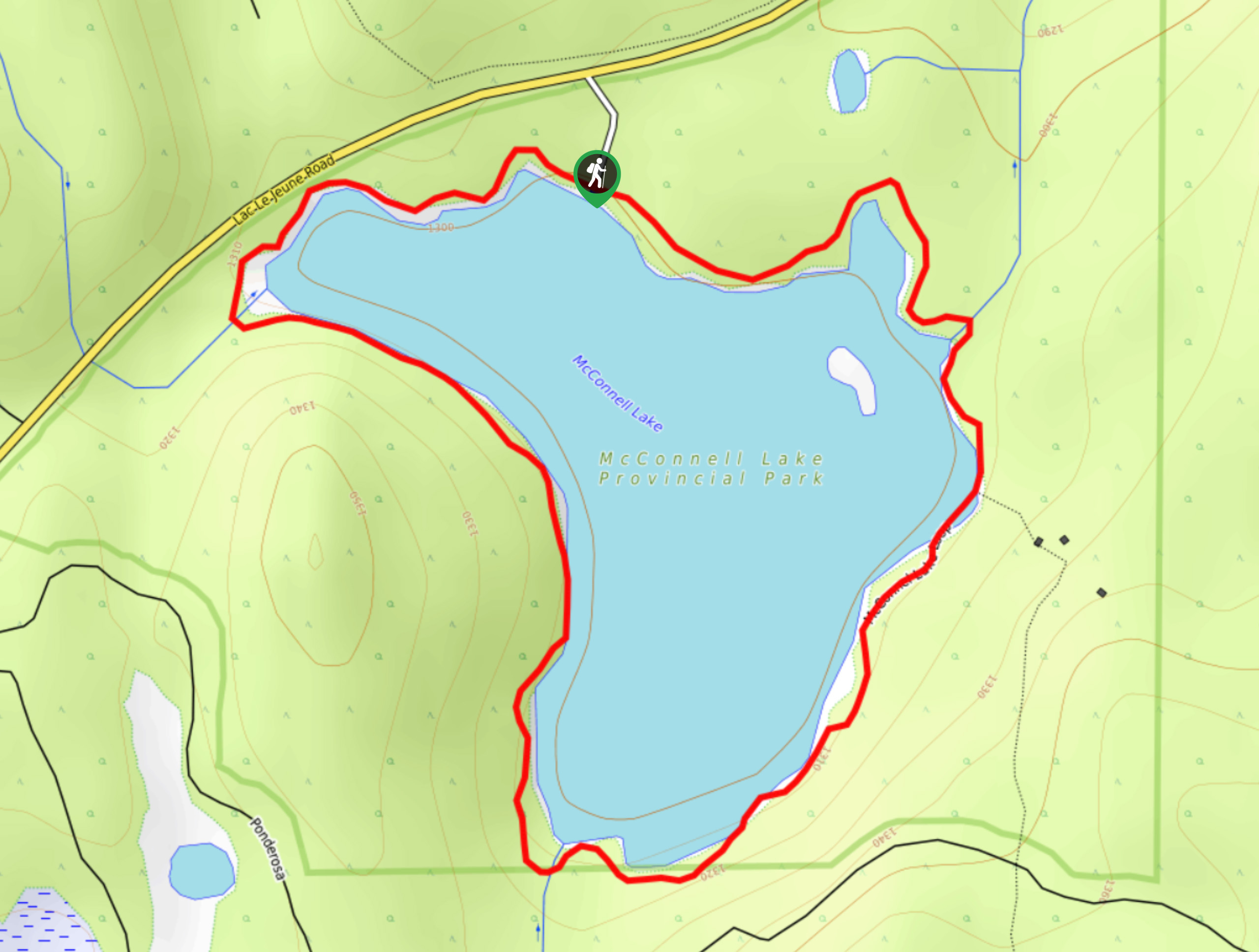 McConnell Lake Trail Map