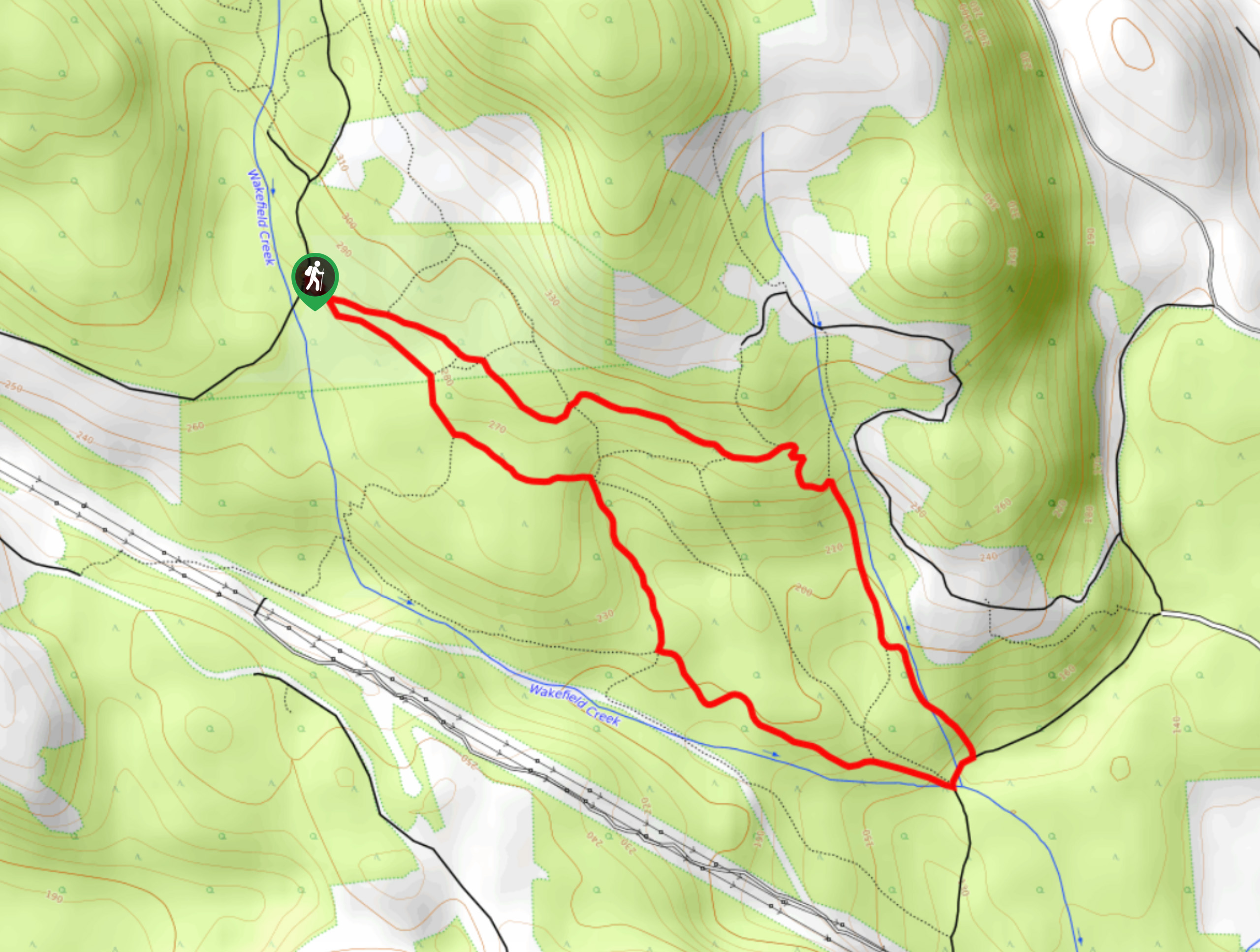 Big Tree Loop Hike Map