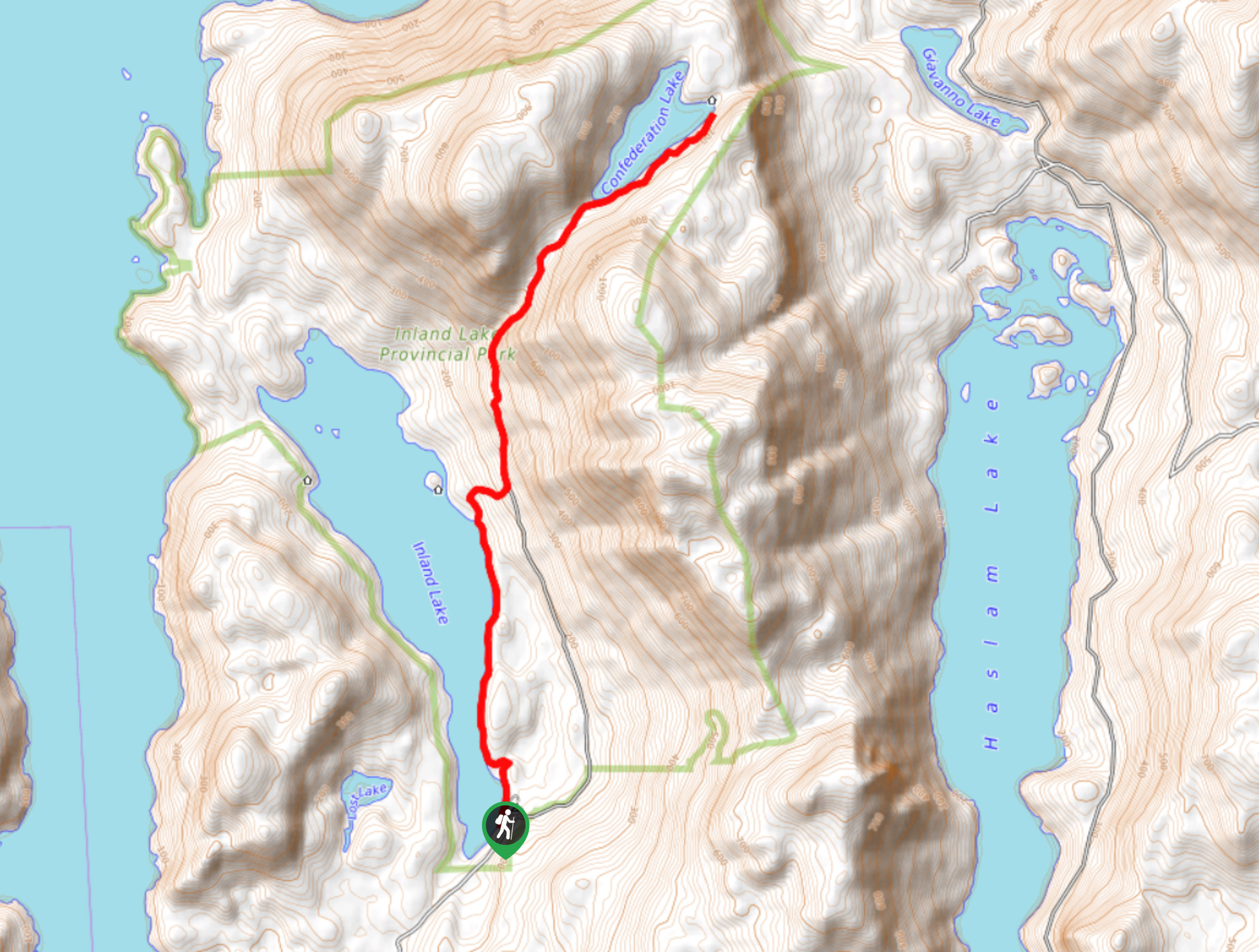Confederation Lake Trail Map