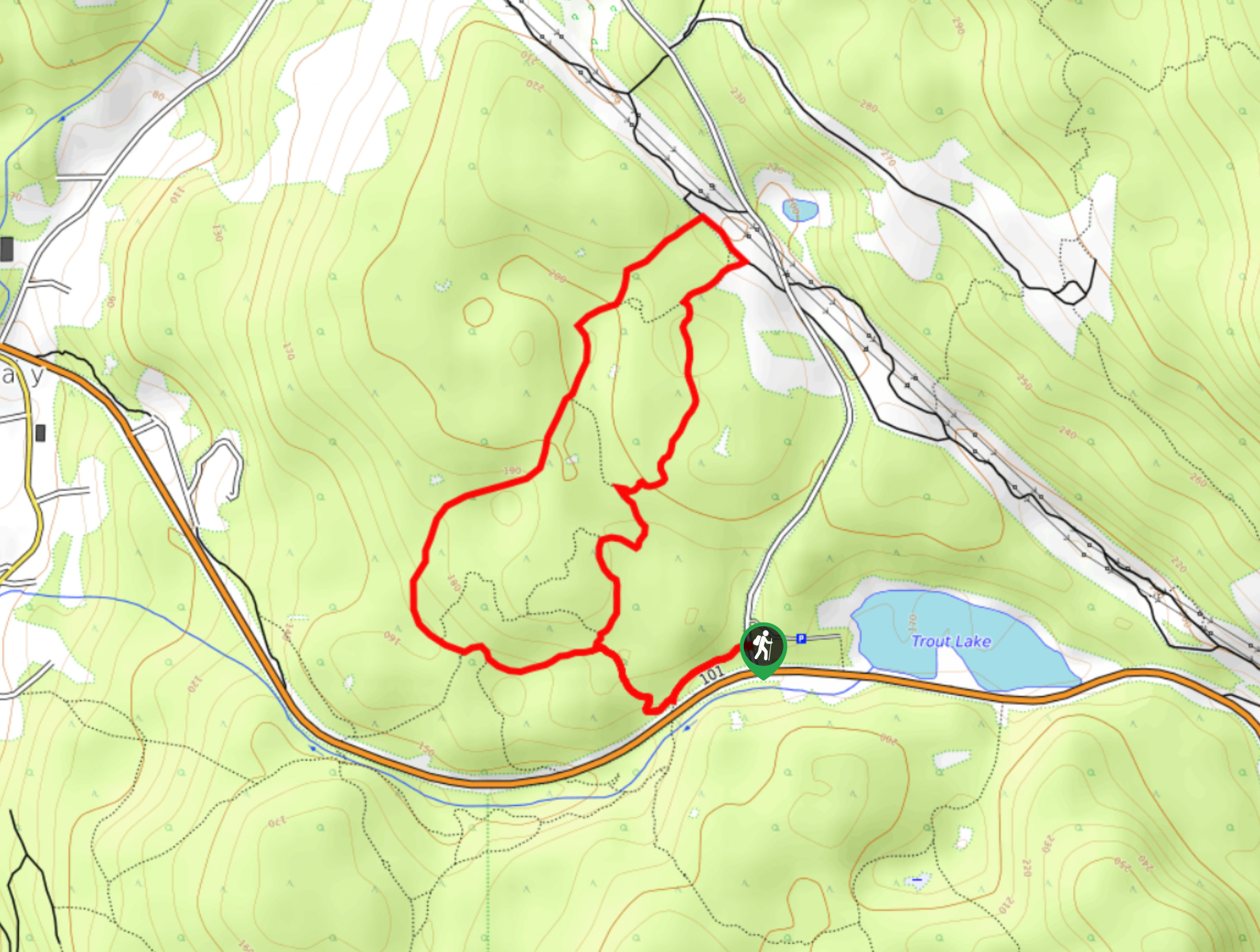 Halfmoon Loop Trail Map