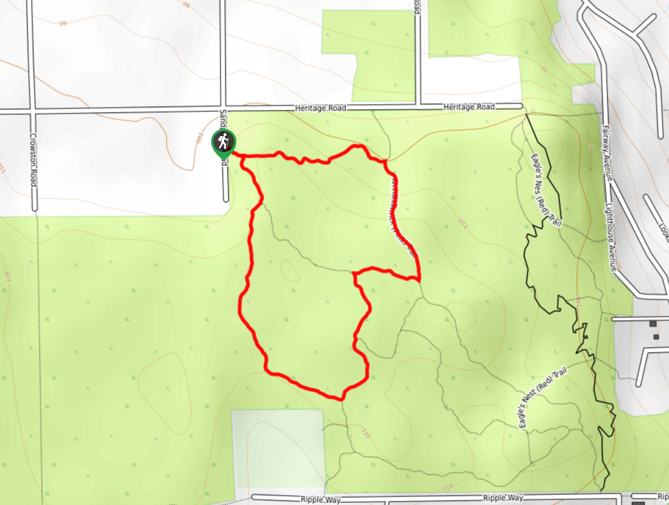 Kinnikinnick Park Loop Map