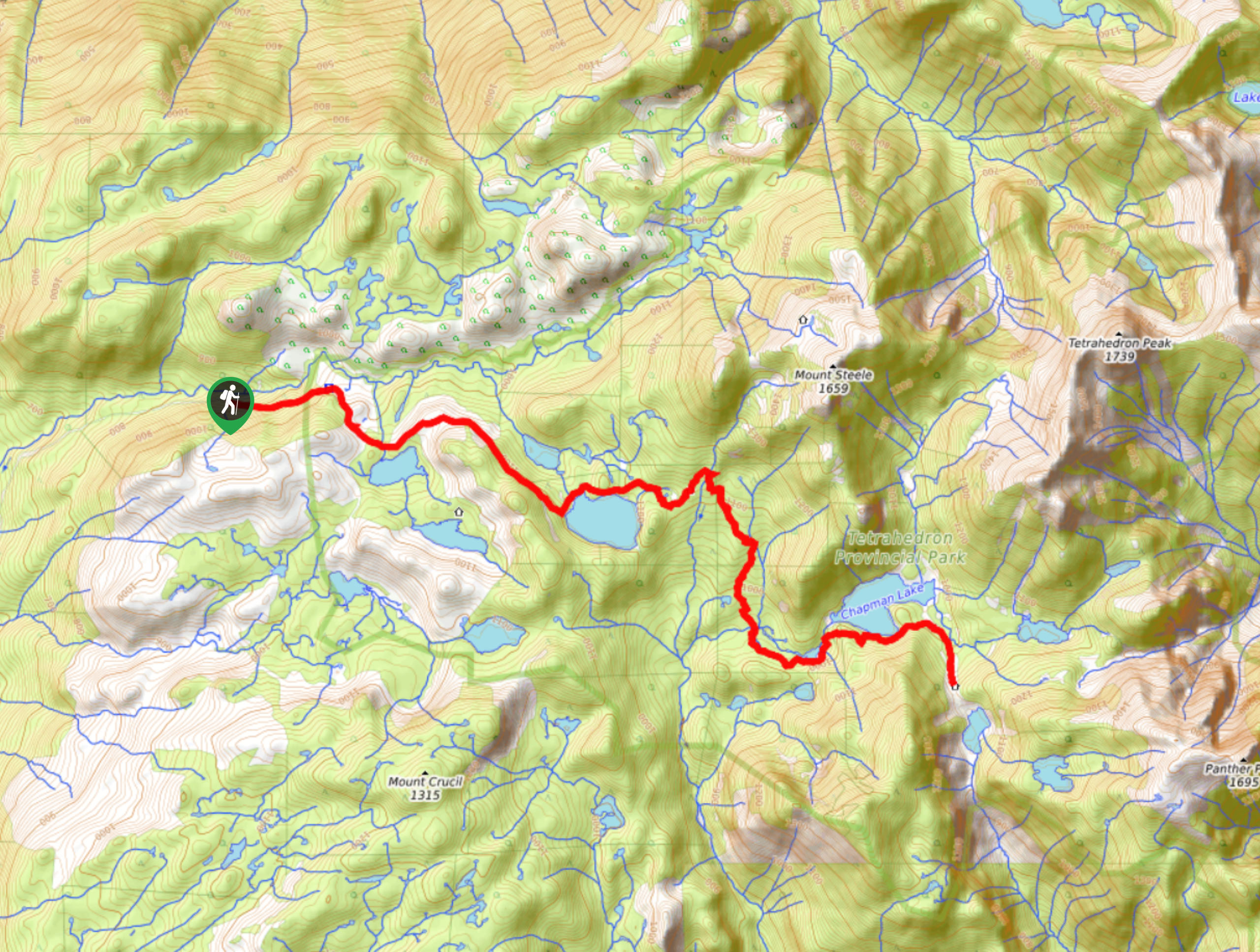 McNair Lake Trail Map