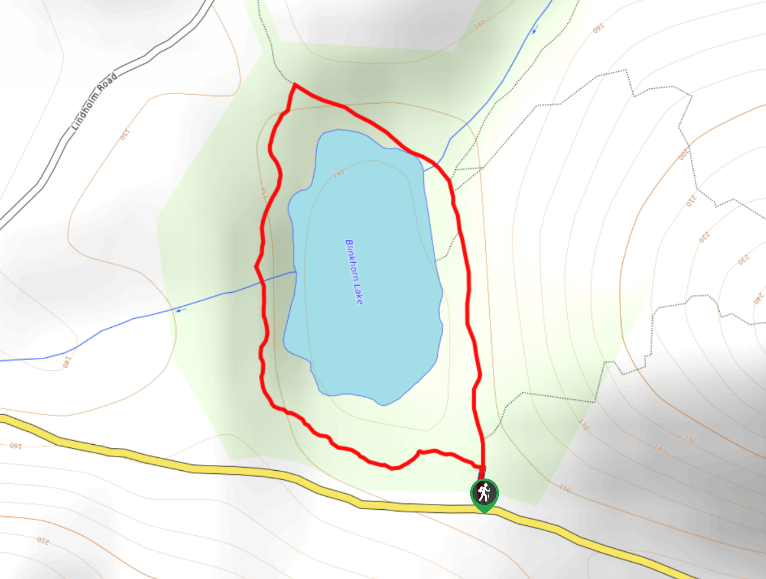 Blinkhorn Lake Map