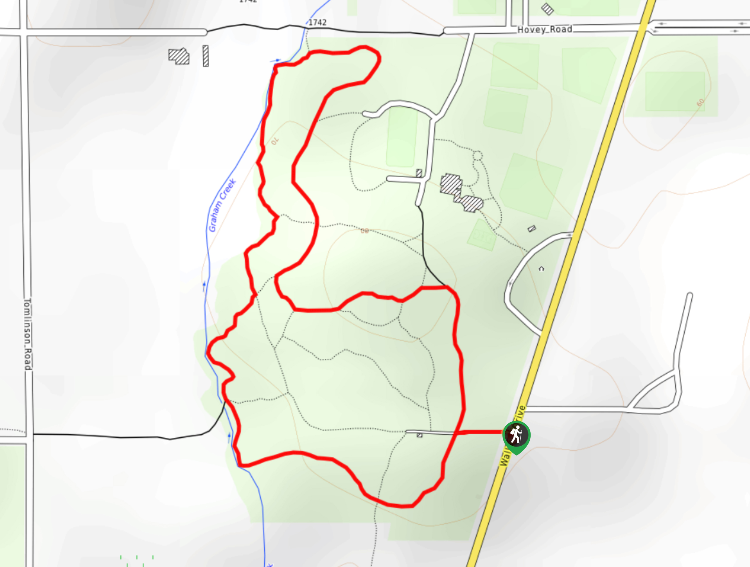 Centennial Park Loop Hike Map