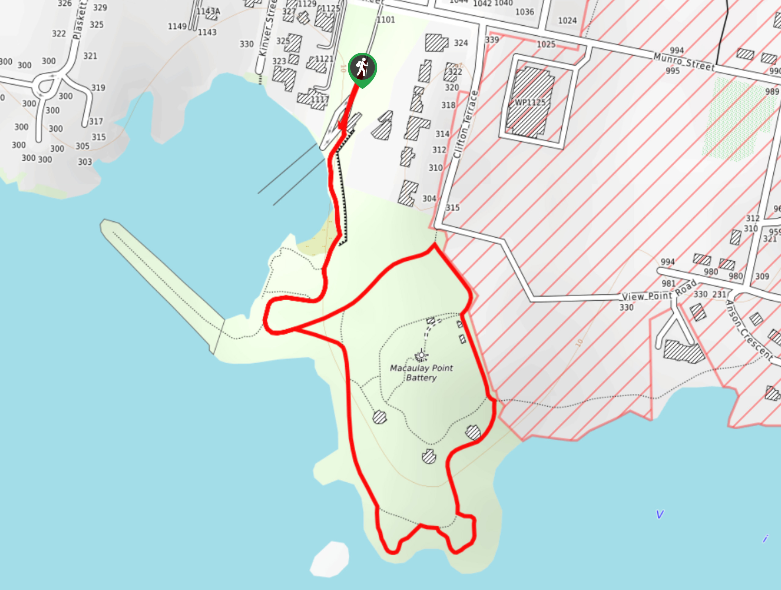 Macaulay Point Loop Hike Map