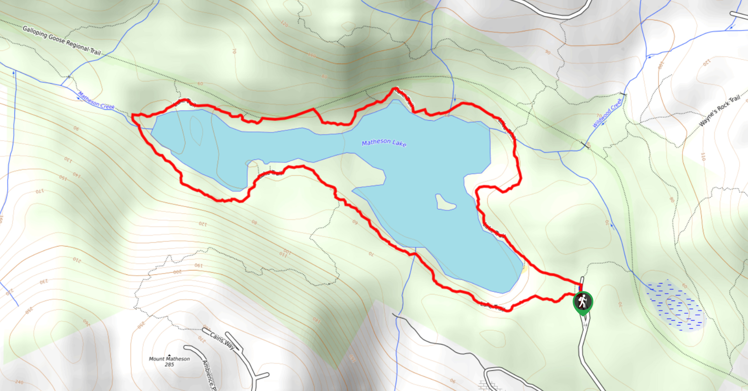 Matheson Lake Loop-Map