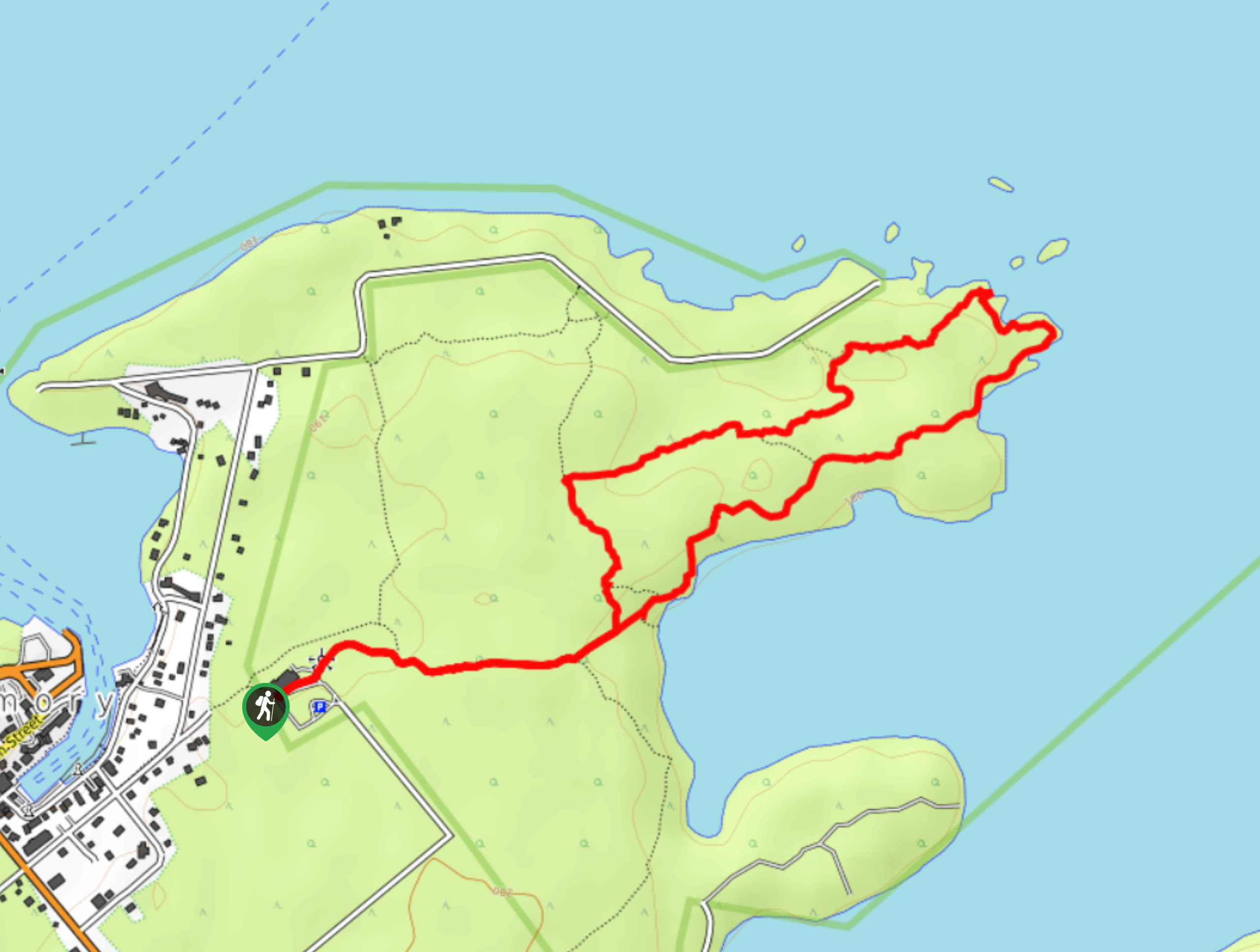 Burnt Point Loop Trail Map