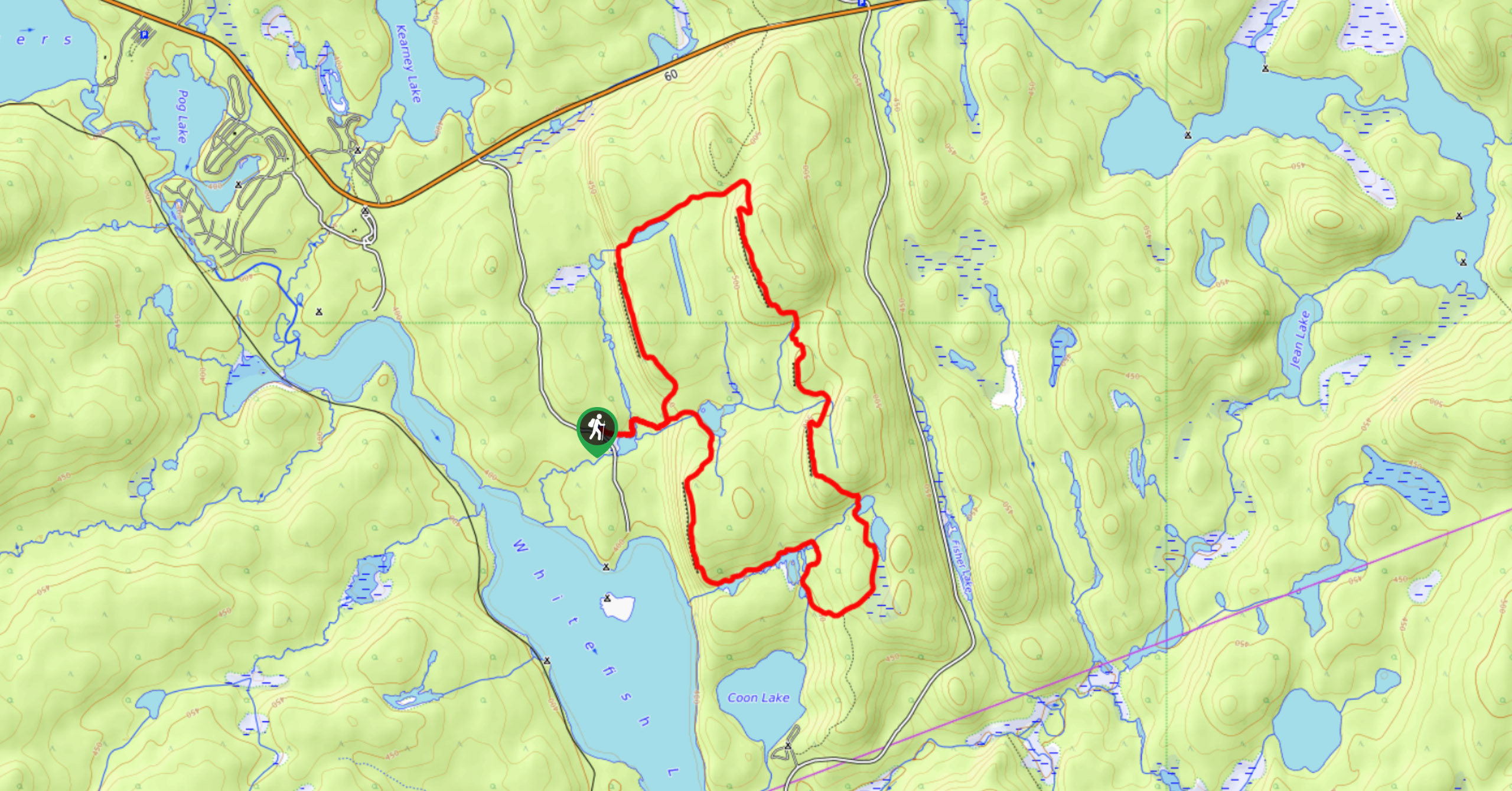 Centennial Ridges Trail Map