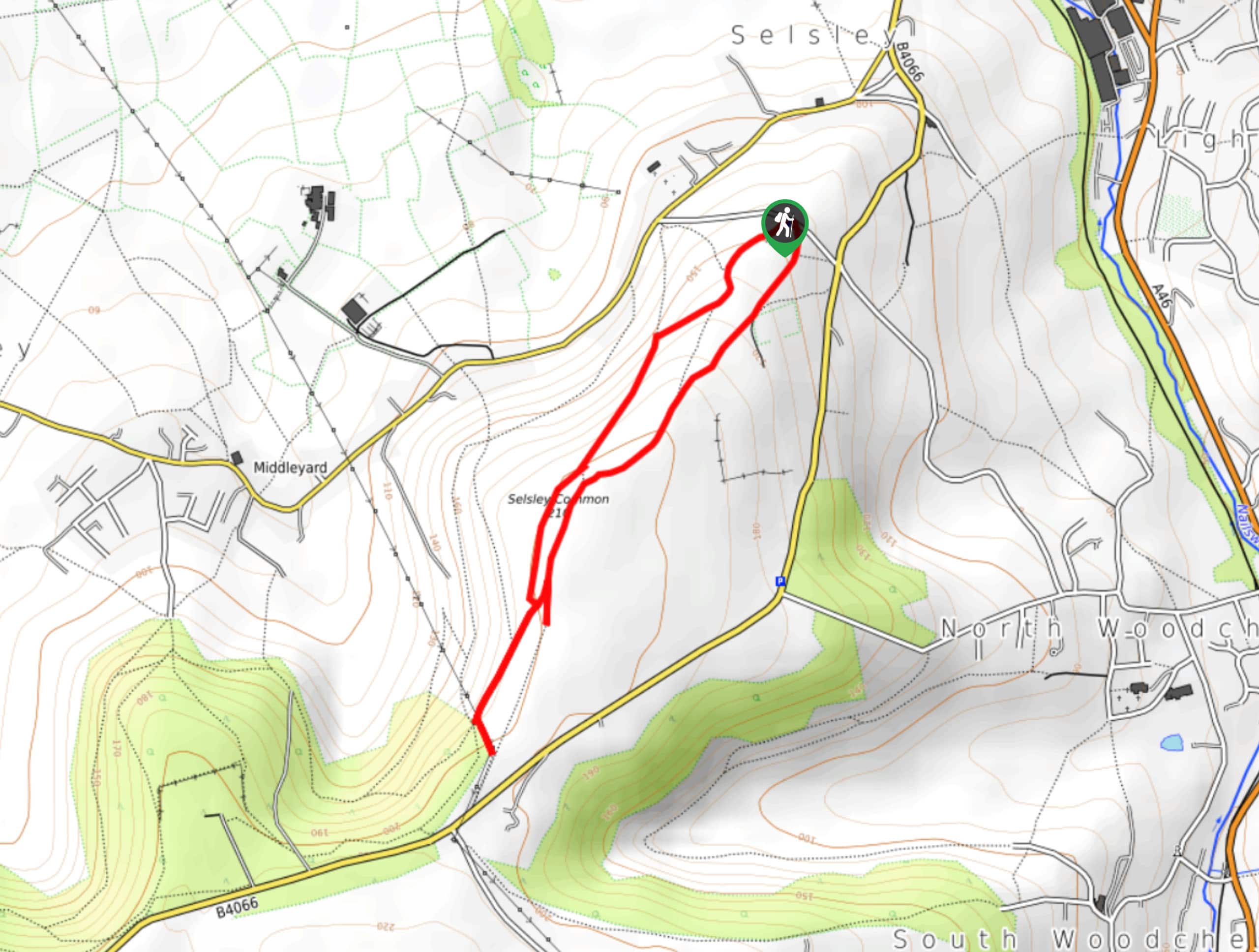 Selsley Common Walk Map