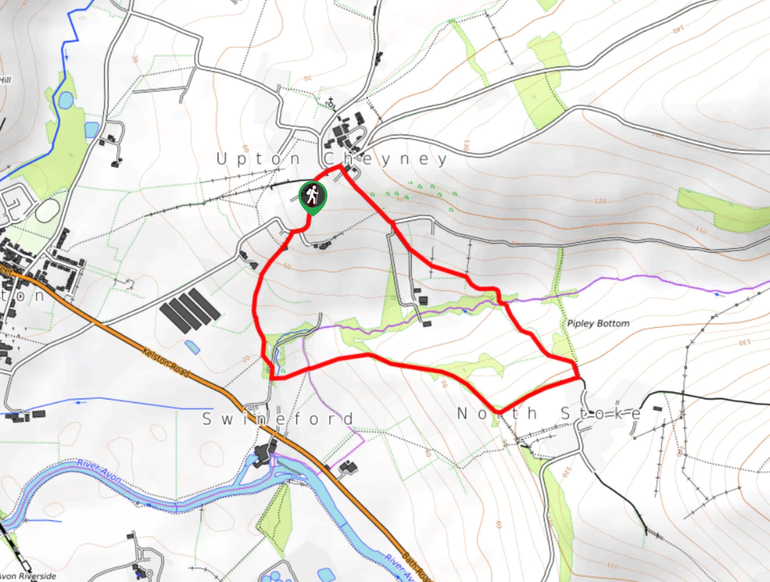 Upton Cheyney Walk Map