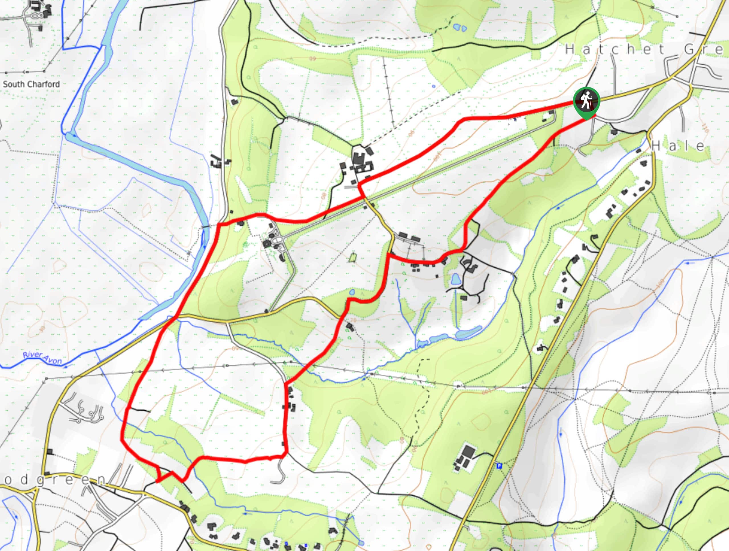 Hale and Woodgreen Circular Walk Map