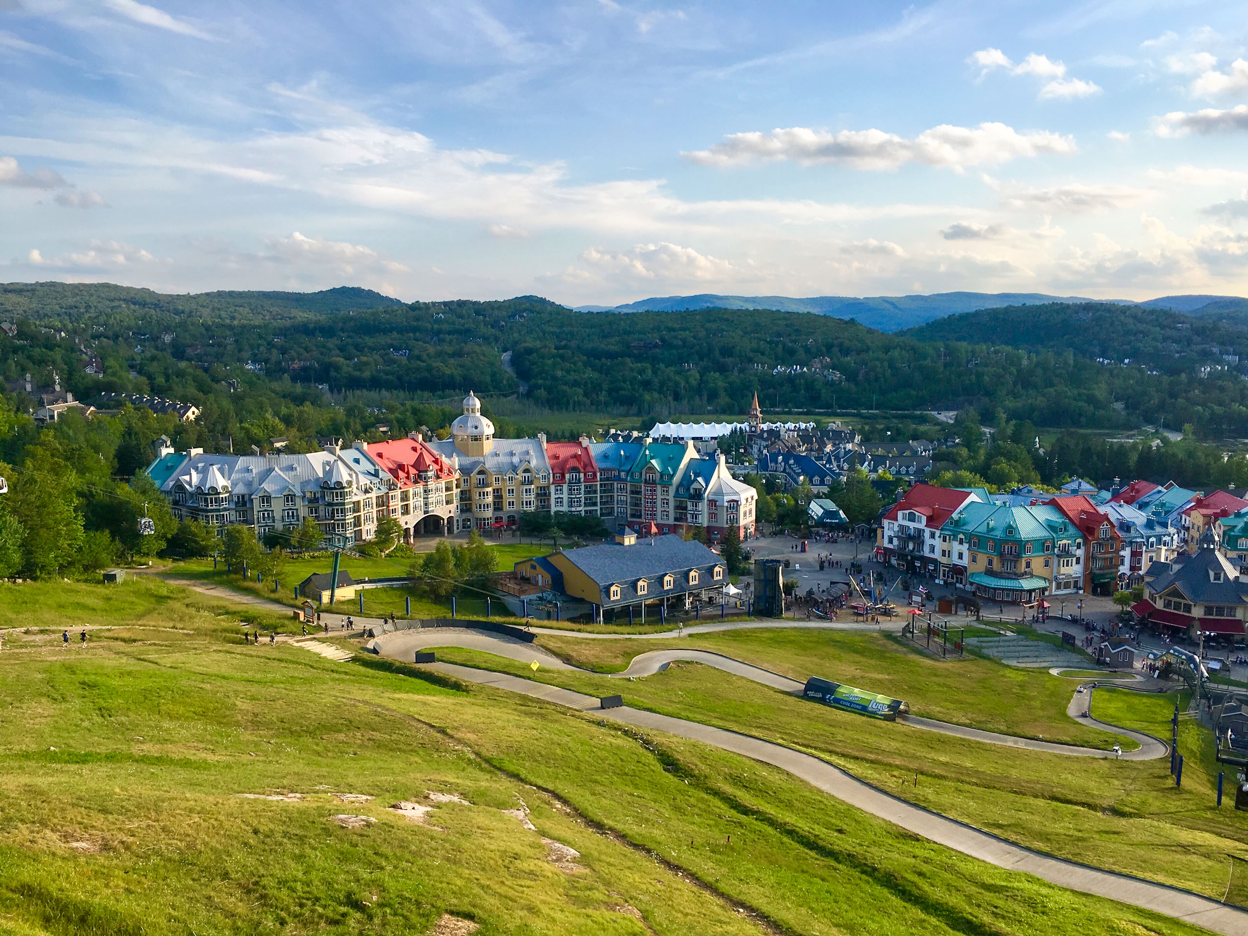 Mont Tremblant village in the summer near Montreal Canada