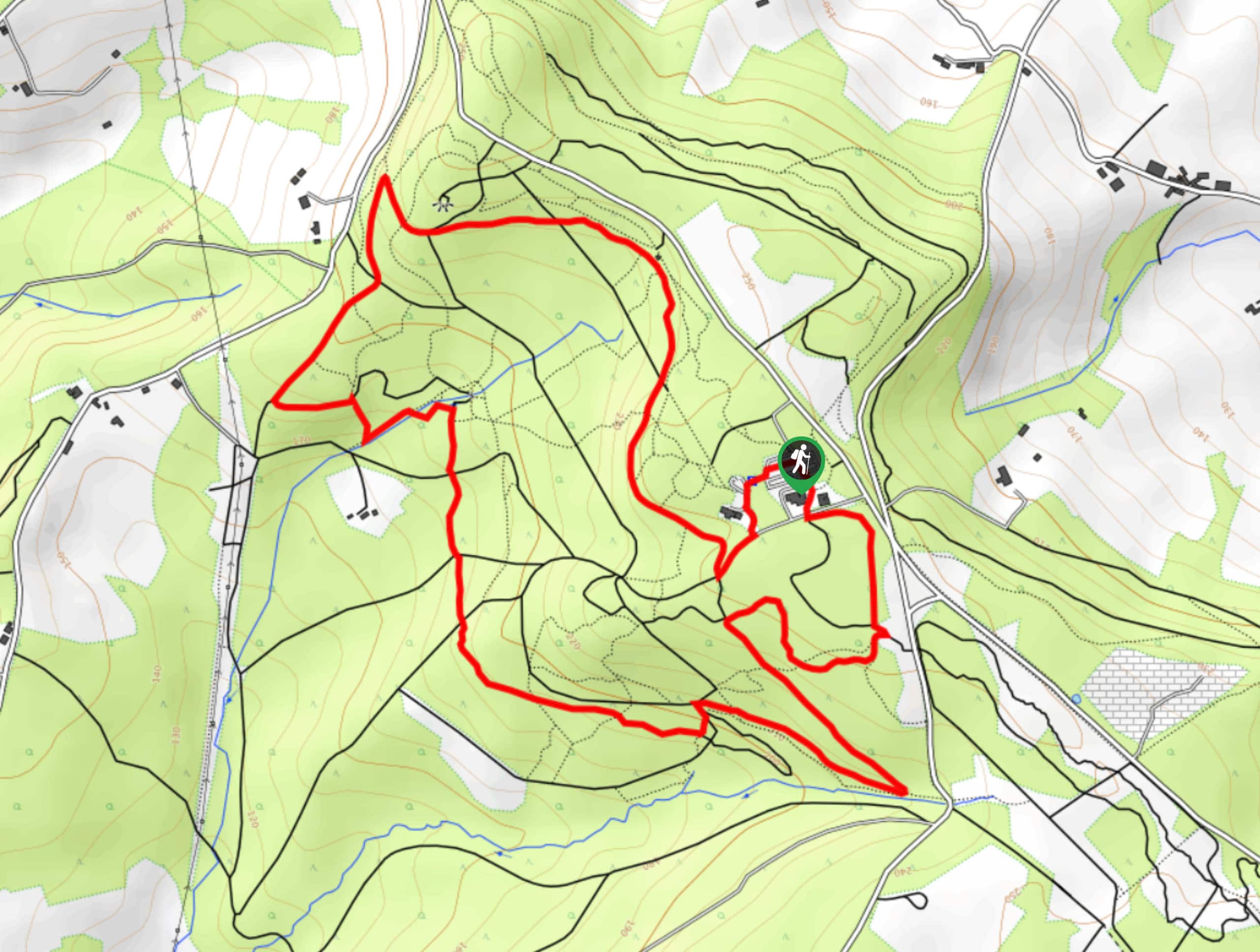 Kiddens Trail and Haldon Forest Park Circular Walk Map
