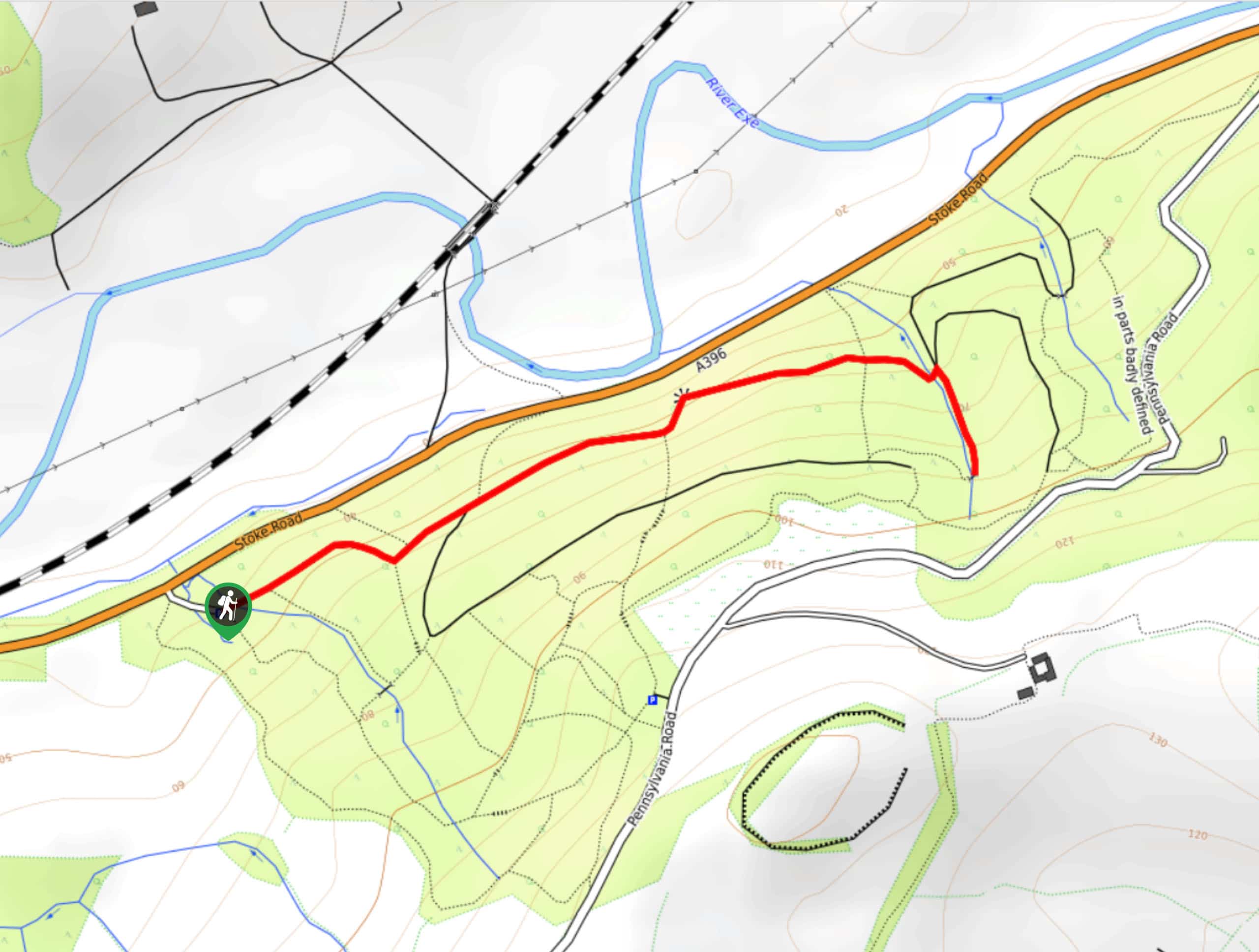 Stoke Hill Woods Walk Map