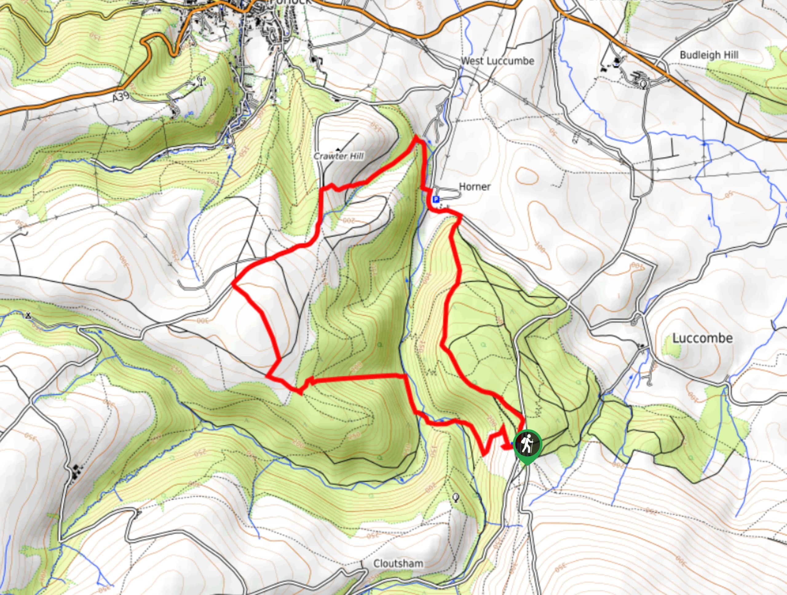 Horner Wood Circular Walk Map