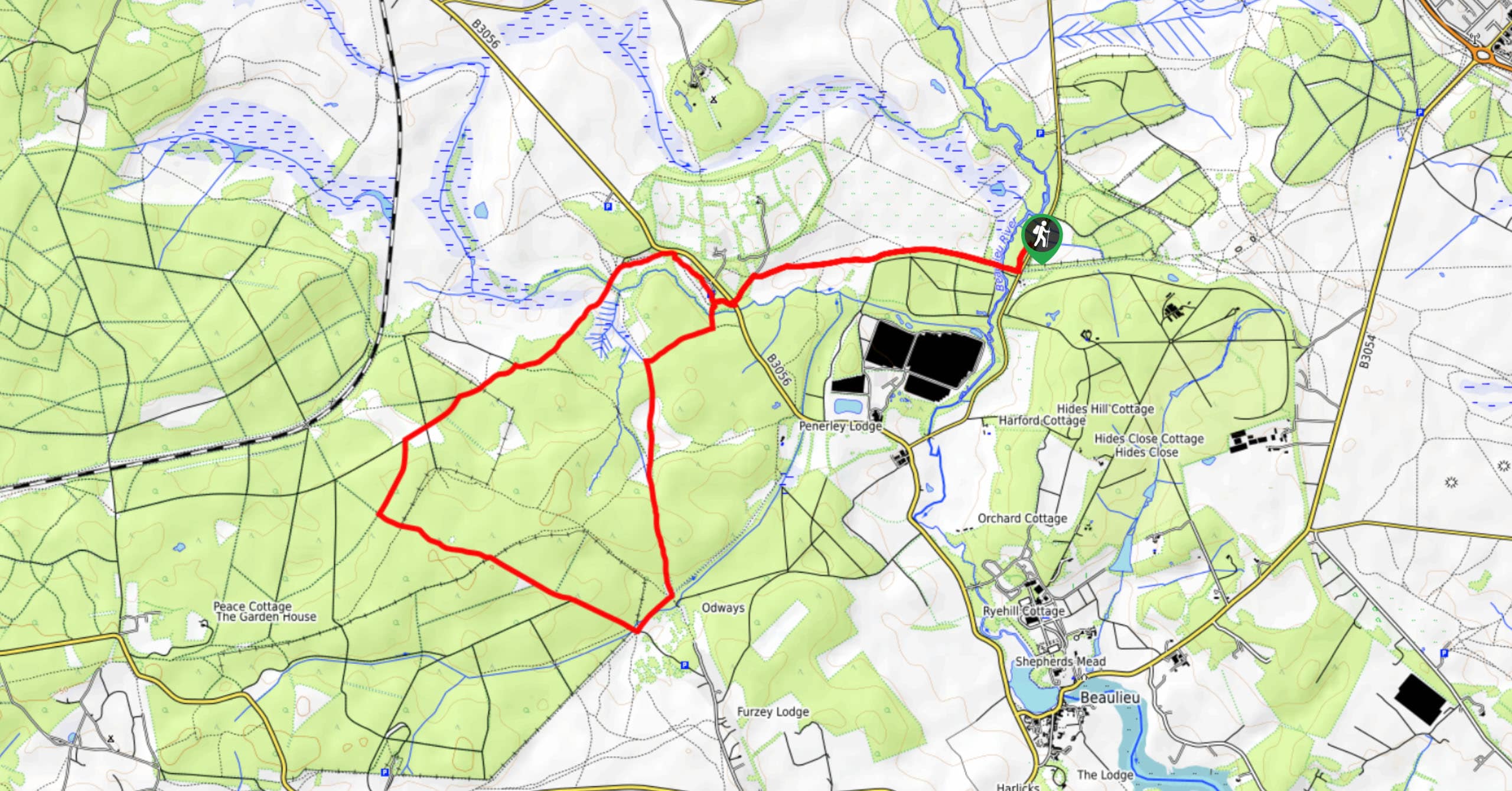Penerley Wood and Moon Hill Circular Walk Map