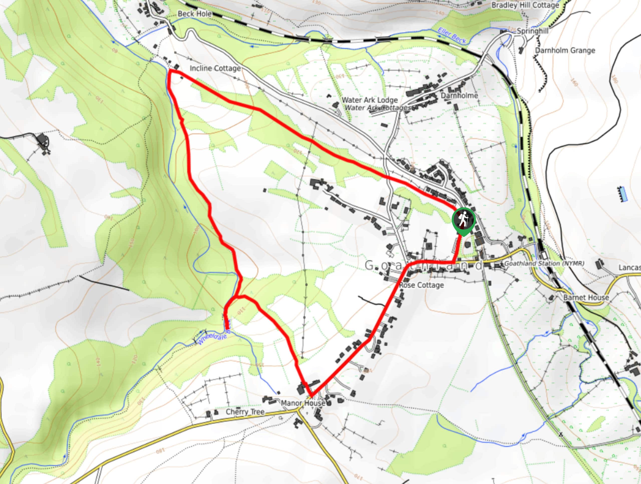 Goathland and Mallyan Spout Walk Map