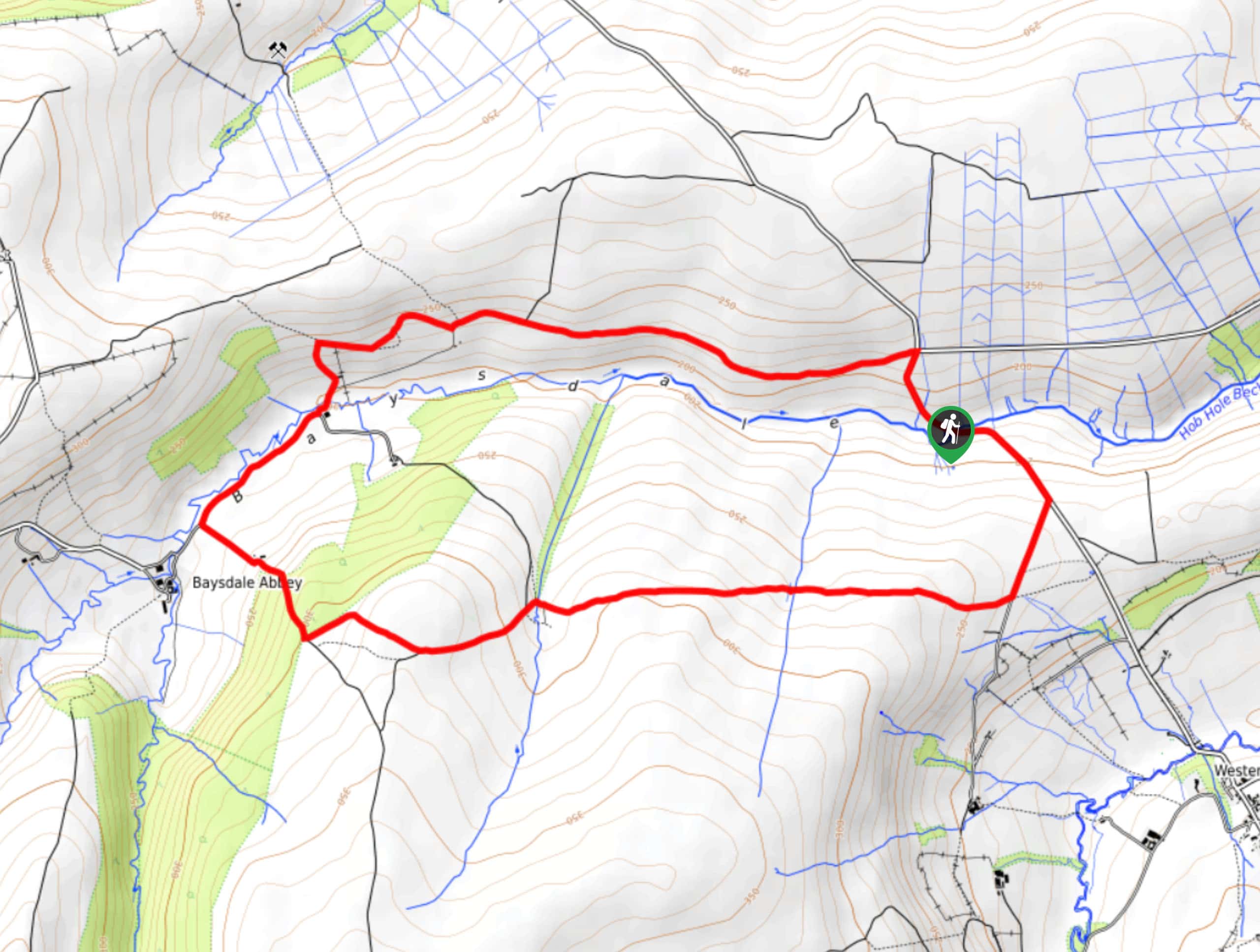 Skinner Howe and Holiday Hill Circular Walk Map