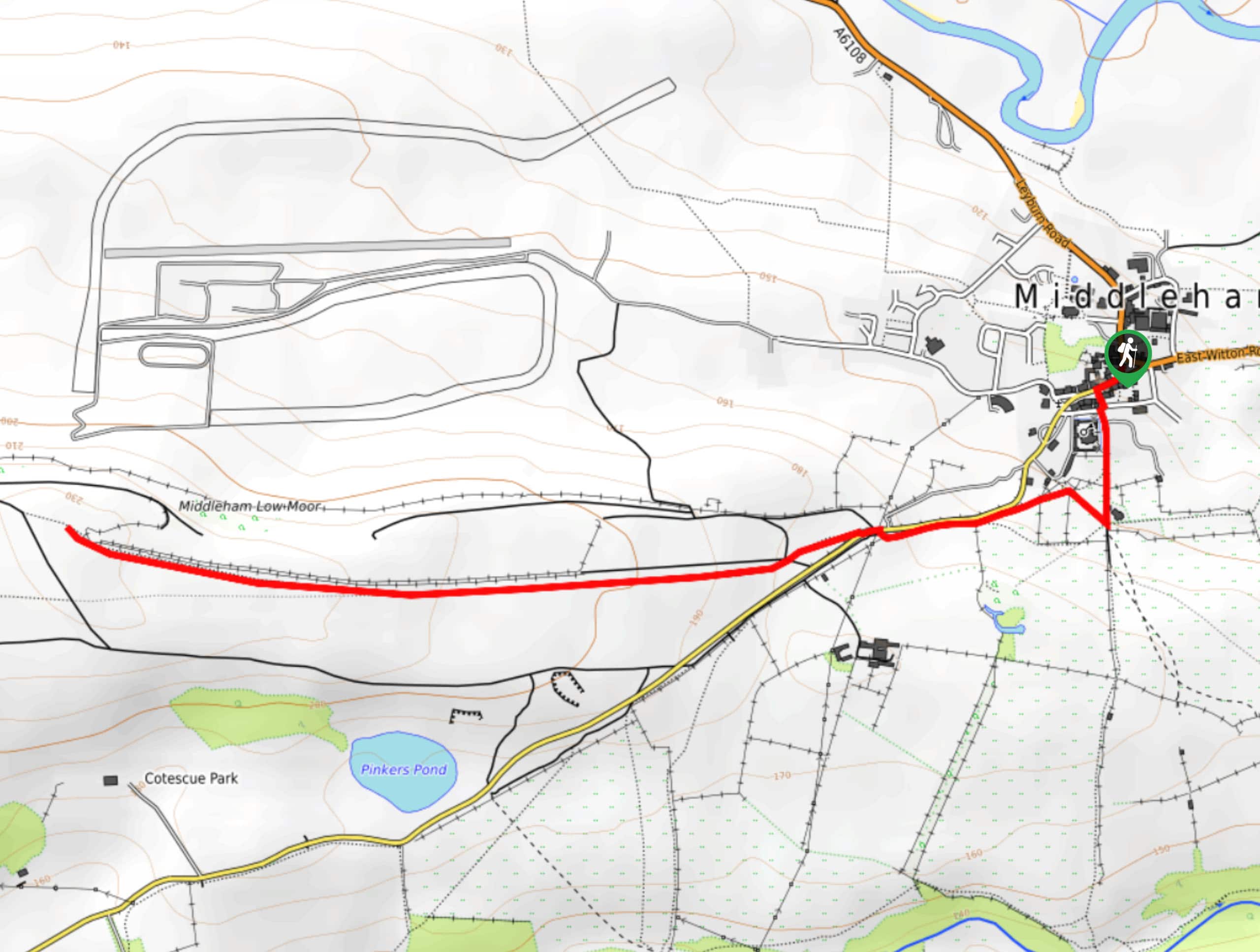 Middleham Gallops Walk Map