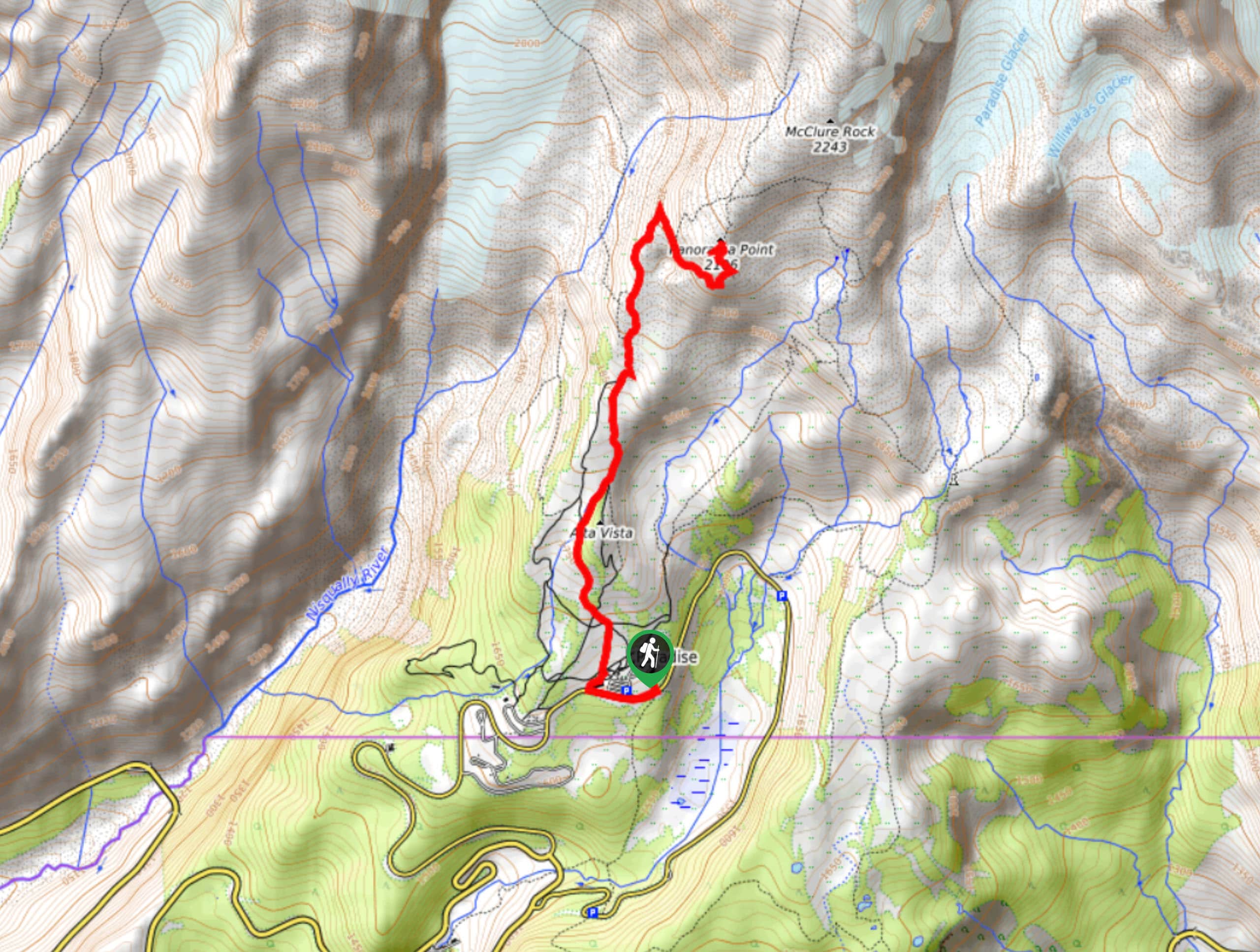 Panorama Point Hike Map
