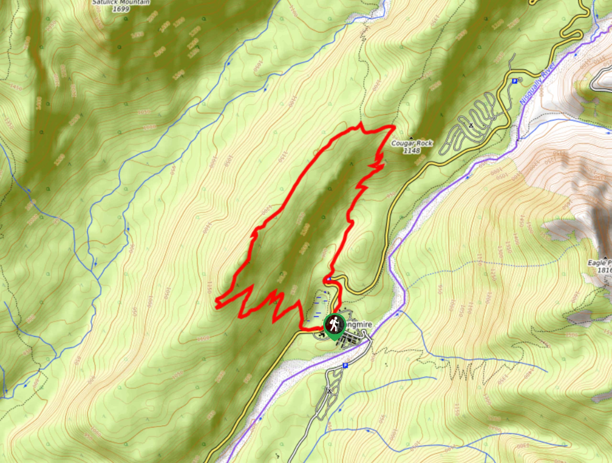 Rampart Ridge Hike Map